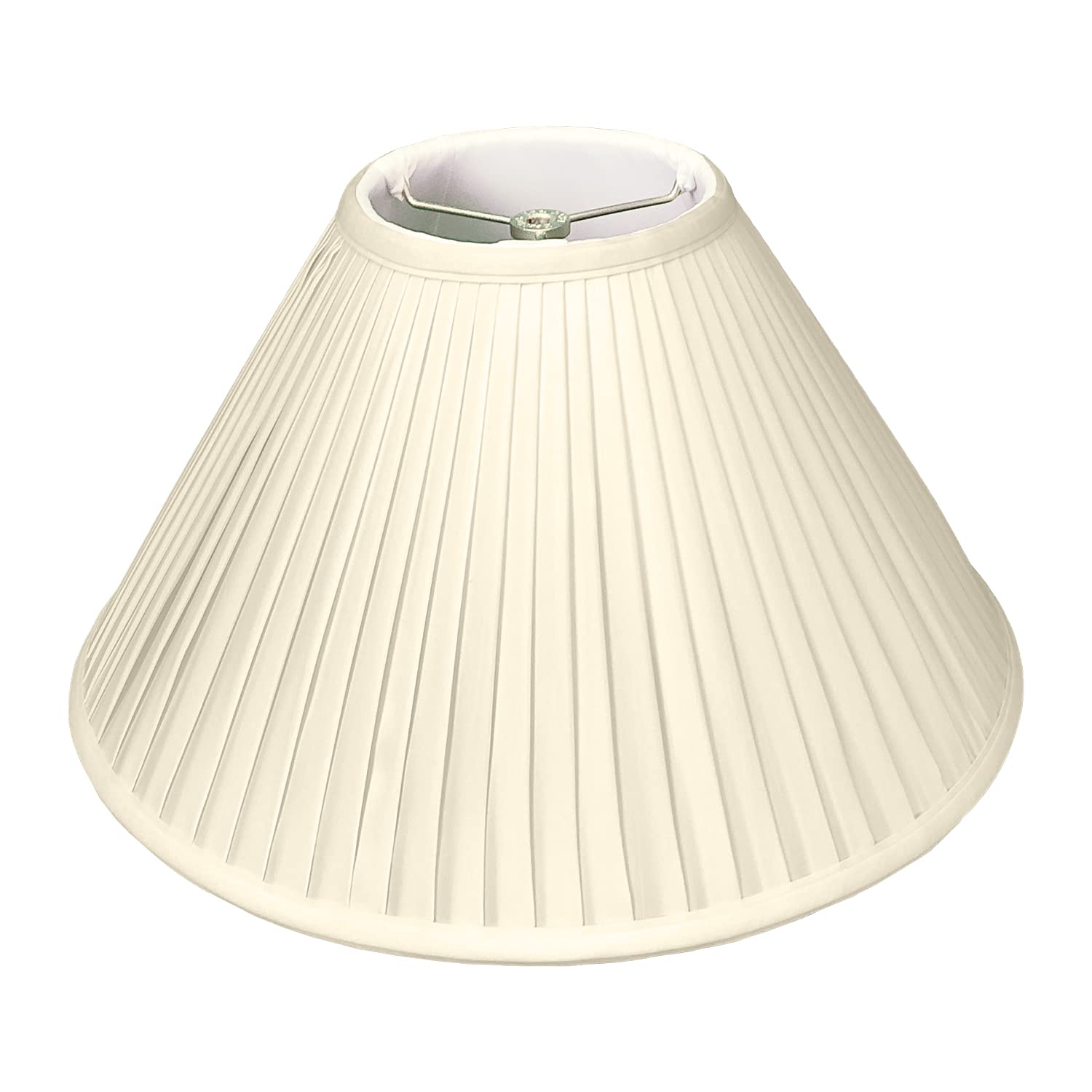 Royal Designs Coolie Empire Side Pleat Basic Lamp Shade, Beige, 7&quot; x 20&quot; x 12.5, BS-727-20BG