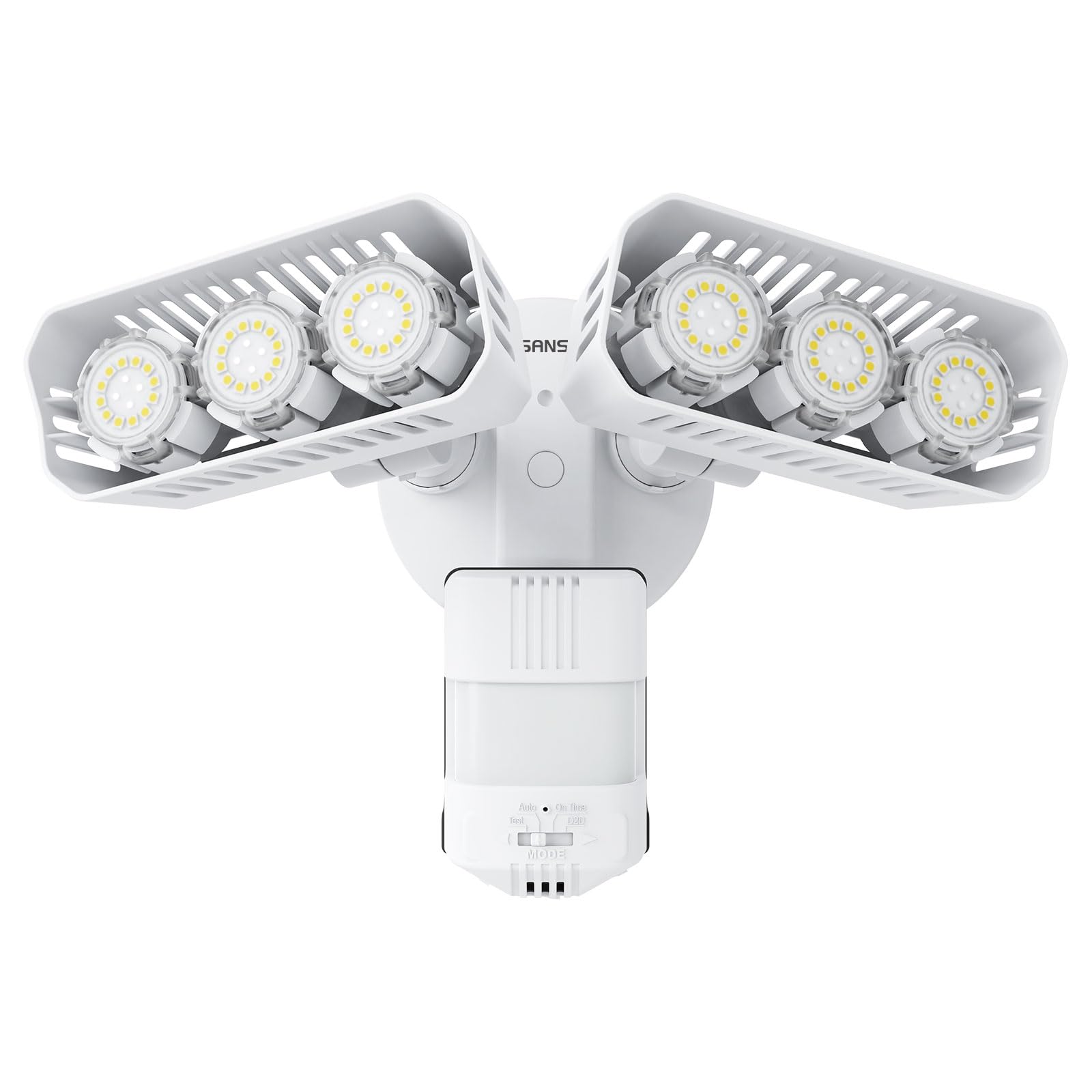 SANSI 38W 5000LM Motion Sensor Outdoor Lights, Flood Lights Outdoor Detector with 4 Mode Adjustable, 500W Equiv 5000K Dusk to Da