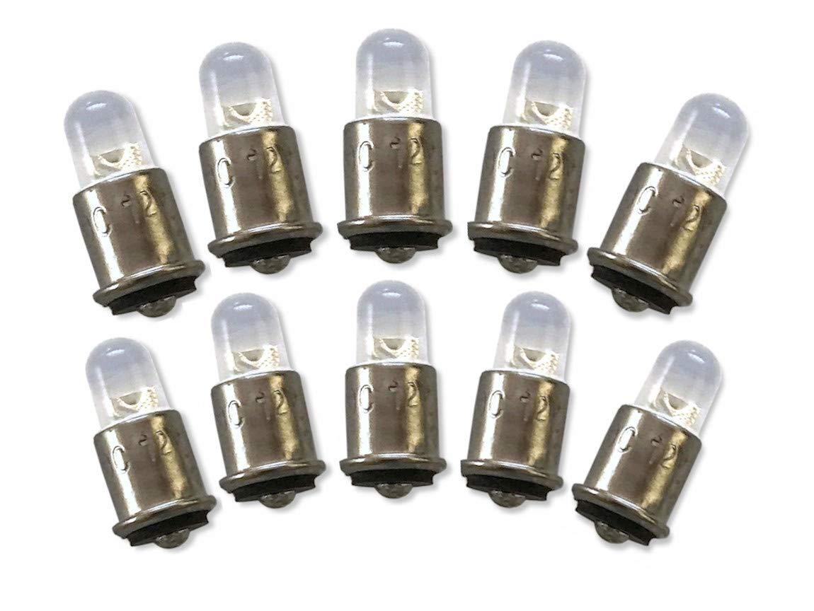Aero-Lites.com LED Replacement Bulb, Dimmable, 12/14VDC, Model AL-330, 10-Pack, Bright White