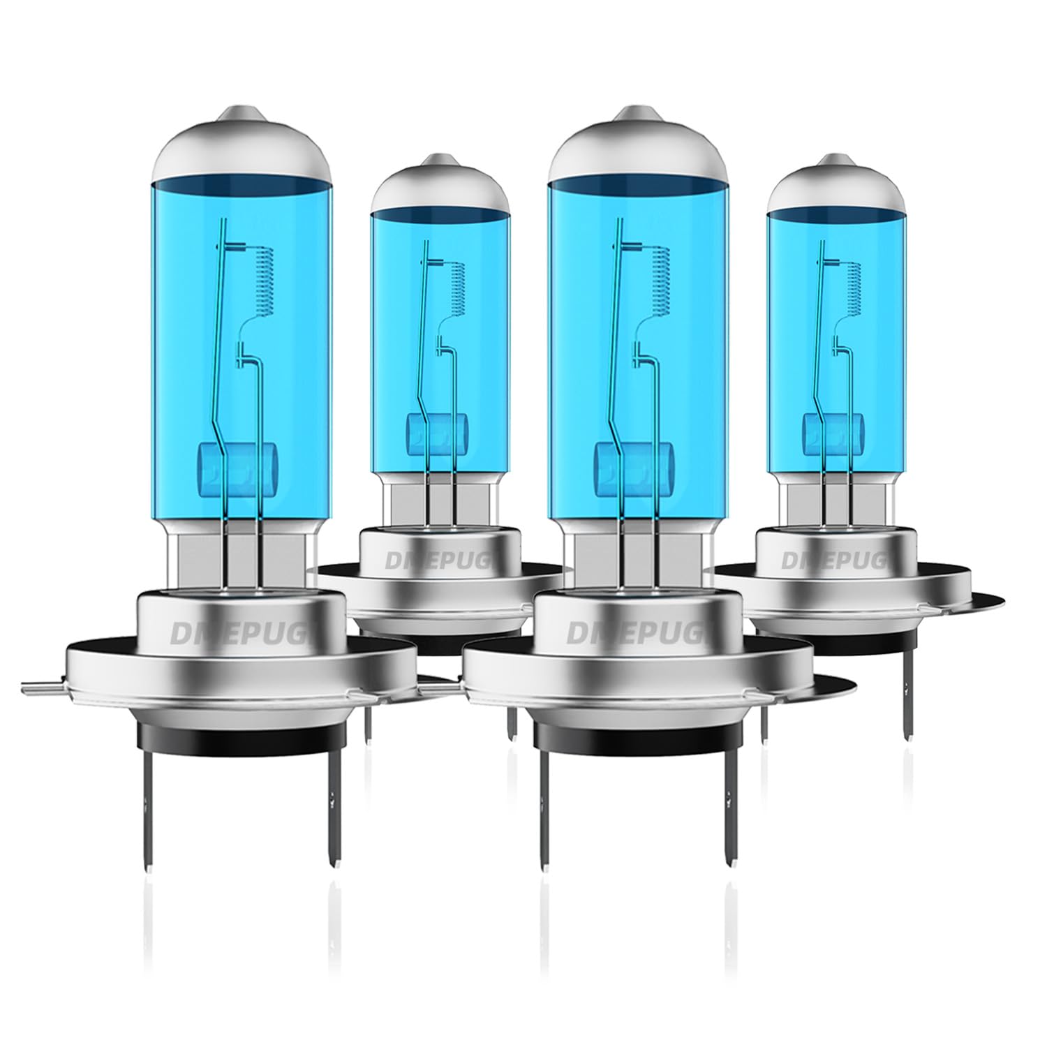 DMEPUGI Light Bulbs Compatible with 2018-2021 Hyundai Kona Halogen Headlight Bulbs,H7 High Beam + H7 Low Beam Halogen Light Bulb