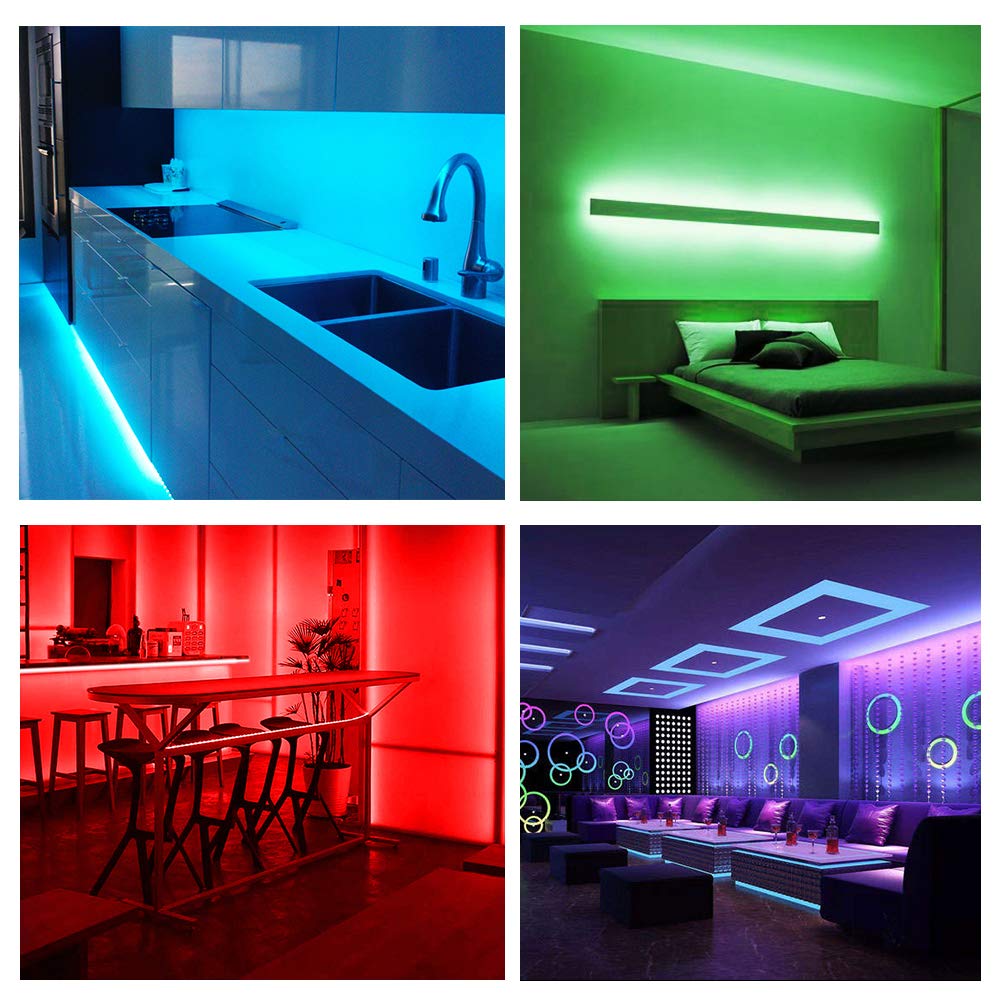 Daybetter Led Strip Lights, 32.8Ft Waterproof Multicolor Tape, 300 Leds, Ir Remote, Indoor/Outdoor Use, Model Flsl-R5132-Rgb-Us