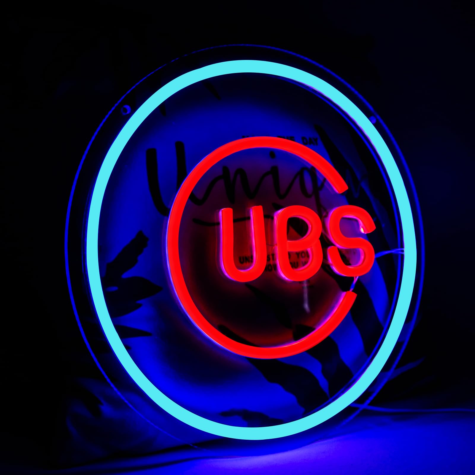 Balanar Neon Sign Baseball LED Light for Wall Decor, Acrylic, B-Baseball Team Model, Red, Ideal for Man Cave, Garage, Game Room