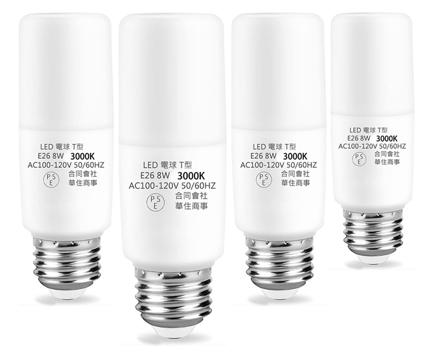 Adzok Lighting E26 Led Warm White 8-Watt (60-Watt Replacement), 810-Lumen Light Bulb With Medium Base, Warm, Pack Of 4