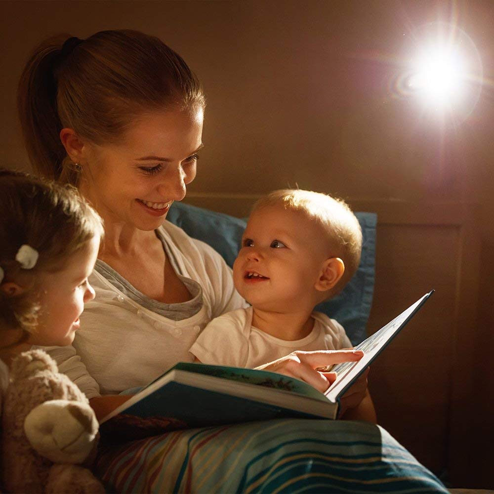 Sun-Rising Clip Lamp, 360° Rotation, Metal, 6inx4.53inx6.8in, Black, Model SUN-18560019, Portable Book Reading Light