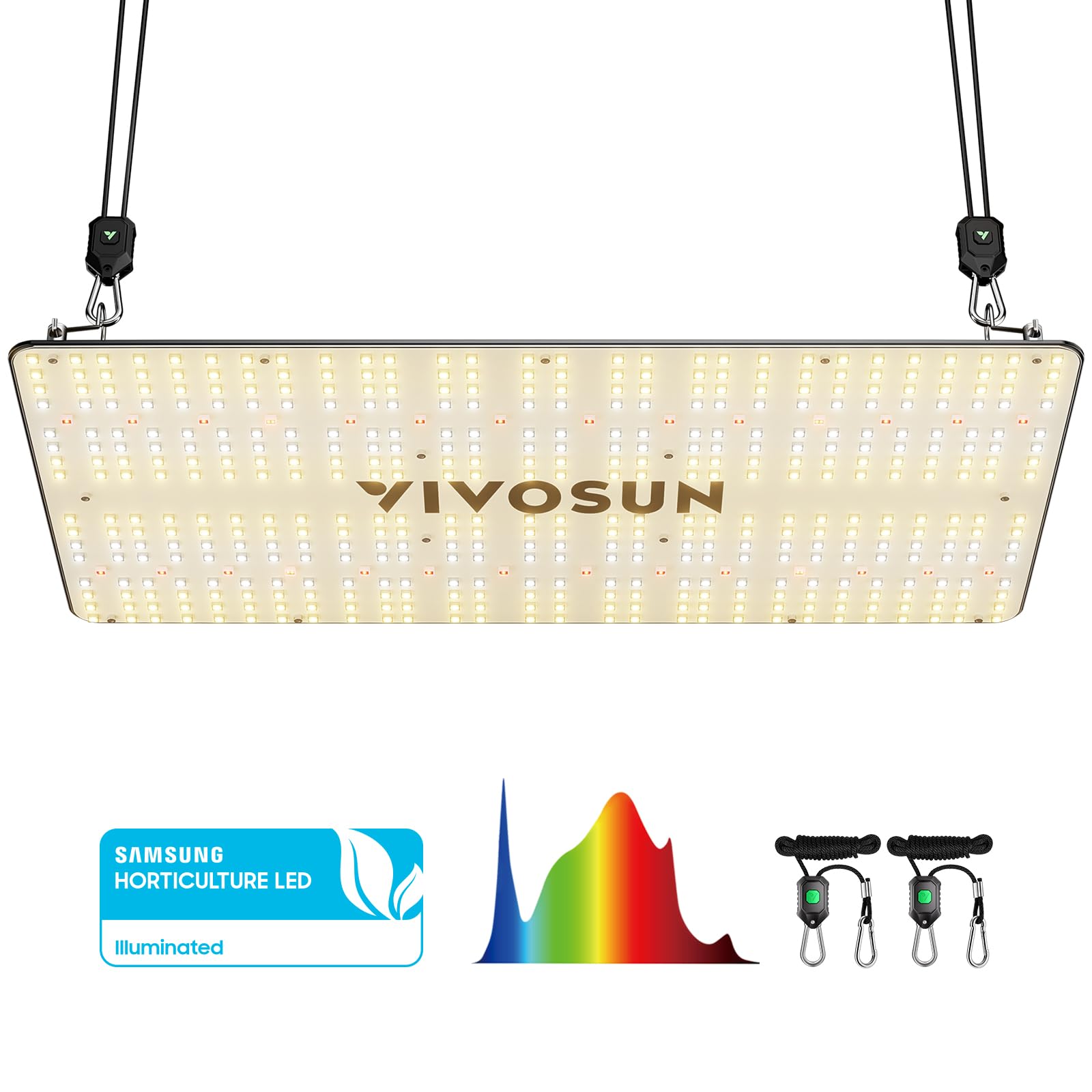 Vivosun Vs2000 Led Grow Light With Samsung Lm301 Diodes & Brand Driver Dimmable Lights Sunlike Full Spectrum For Seedling Veg & Bloom Plant Grow Lamps For 4X2/3X3 Grow Tent