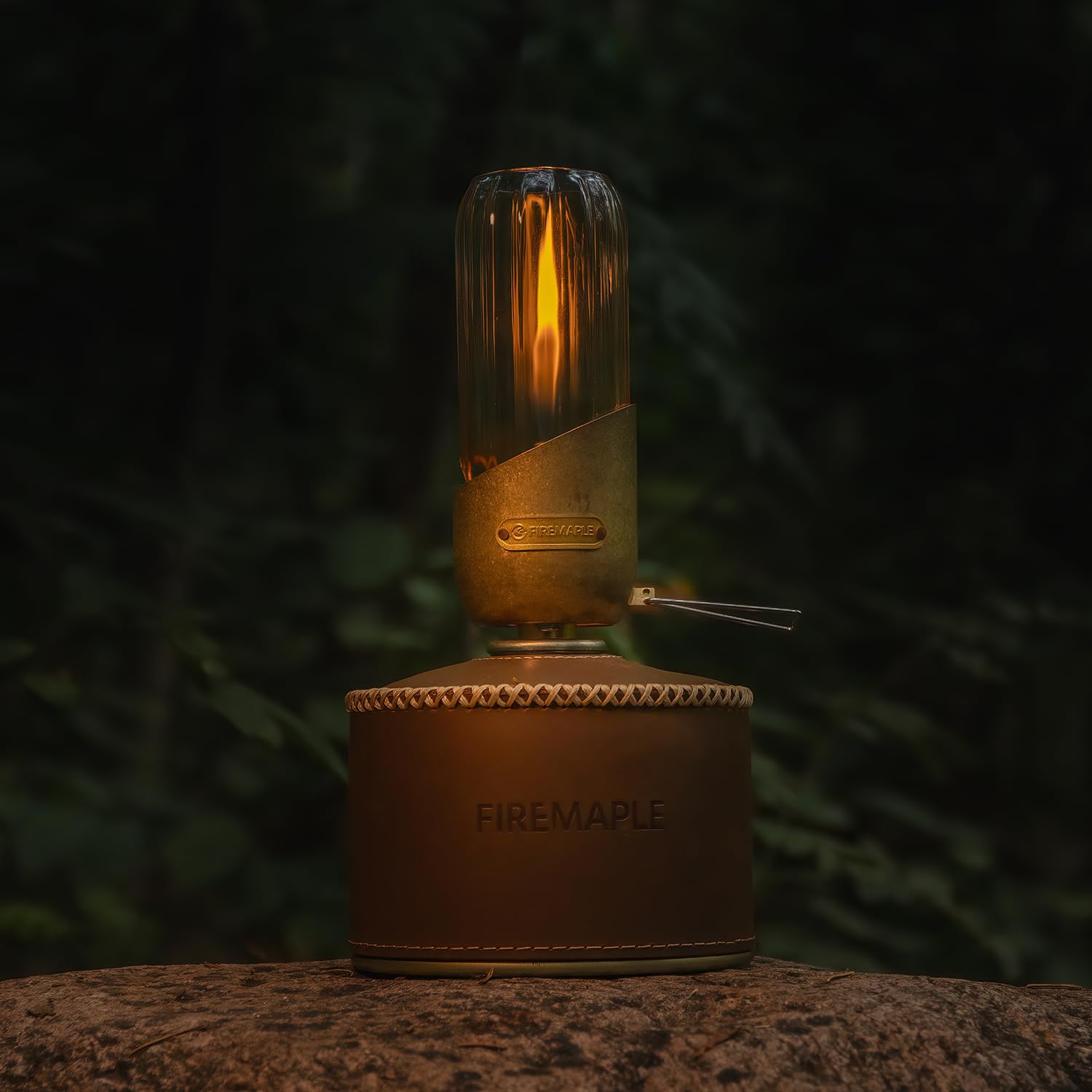 Fire-Maple Orange Gas Lantern, Stainless Steel, Copper, Propane/Isobutane, No Mantles Required