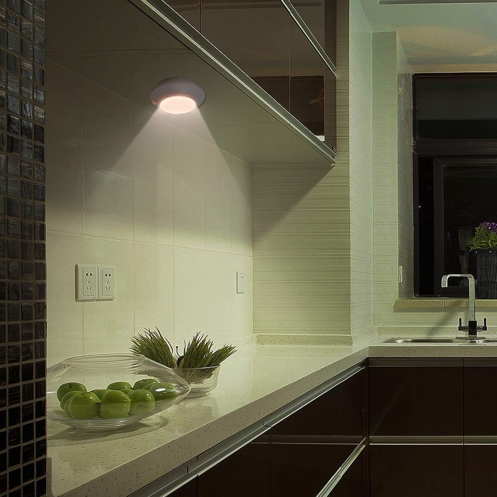 BIGLIGHT Wireless Motion Sensor LED Ceiling Light, 250 Lumens, 5 Inch, Warm White, Model B51M-1UK, 1 Pack