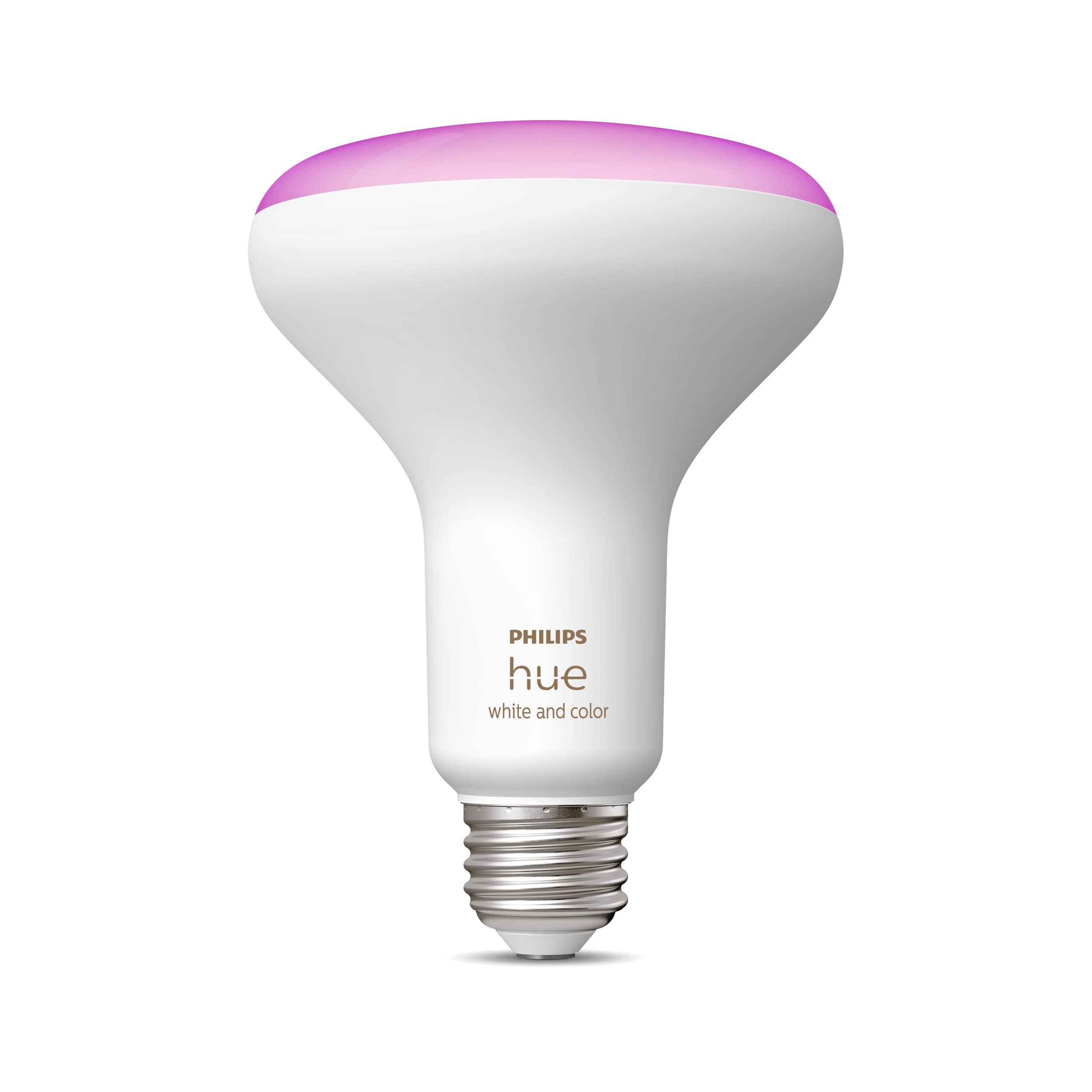 Philips Hue Smart 85W Br30 Led Bulb- White And Color Ambiance Color-Changing Light- 1 Pack- 1200Lm- E26 - Indoor - Control With