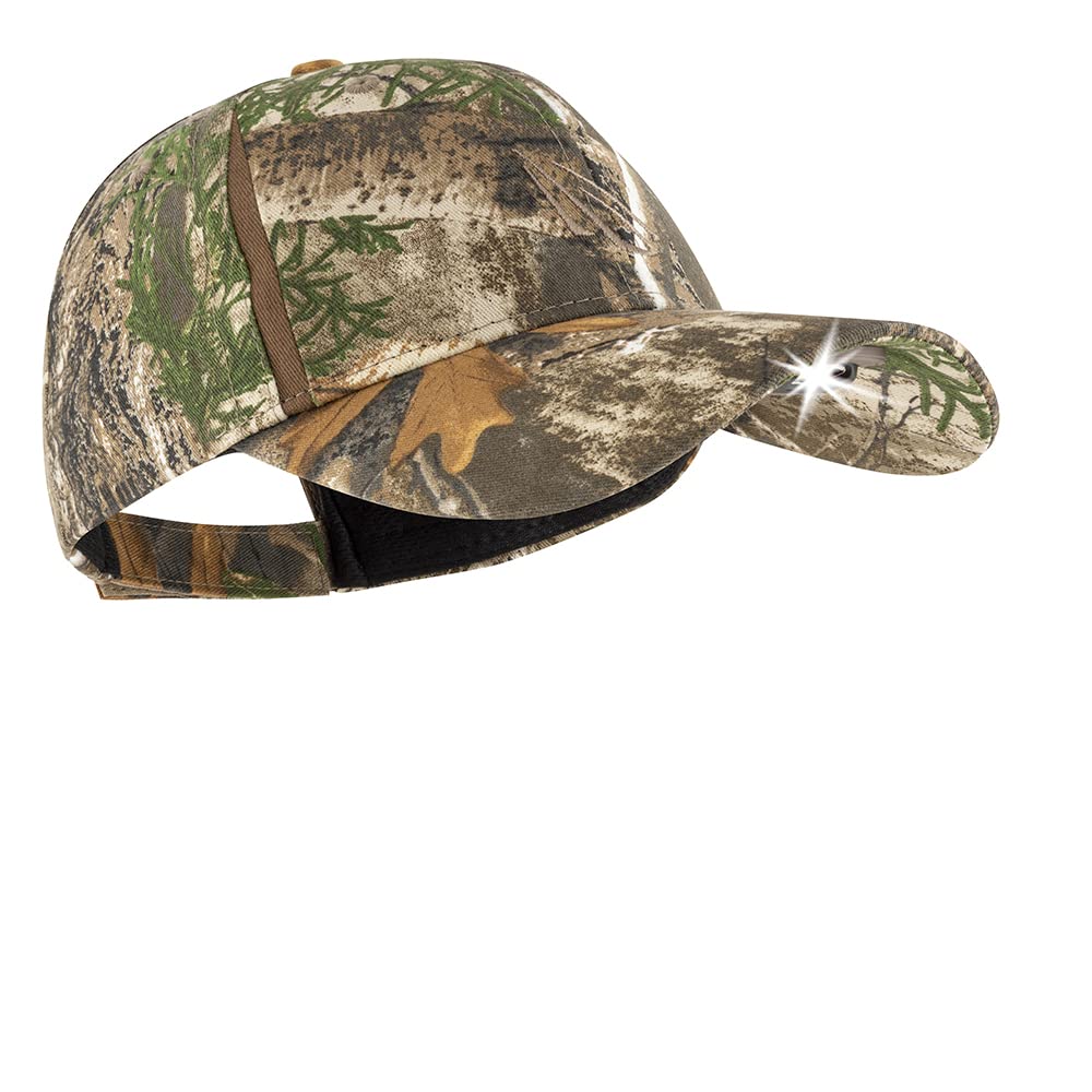 Panther Vision LED Hat Light - POWERCAP 3.0 USB Rechargeable Cap with Bright Headlight - One Size - Real Tree Edge