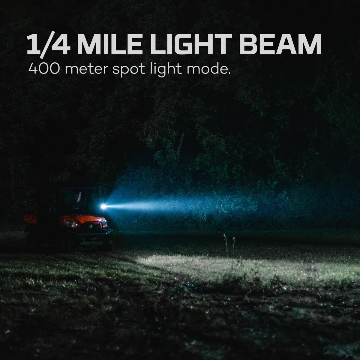 NEBO Master Series SL25 Rechargeable Spotlight & Floodlight, 600 Lumens, 10.5 Hour Run Time, Waterproof, Black/Orange