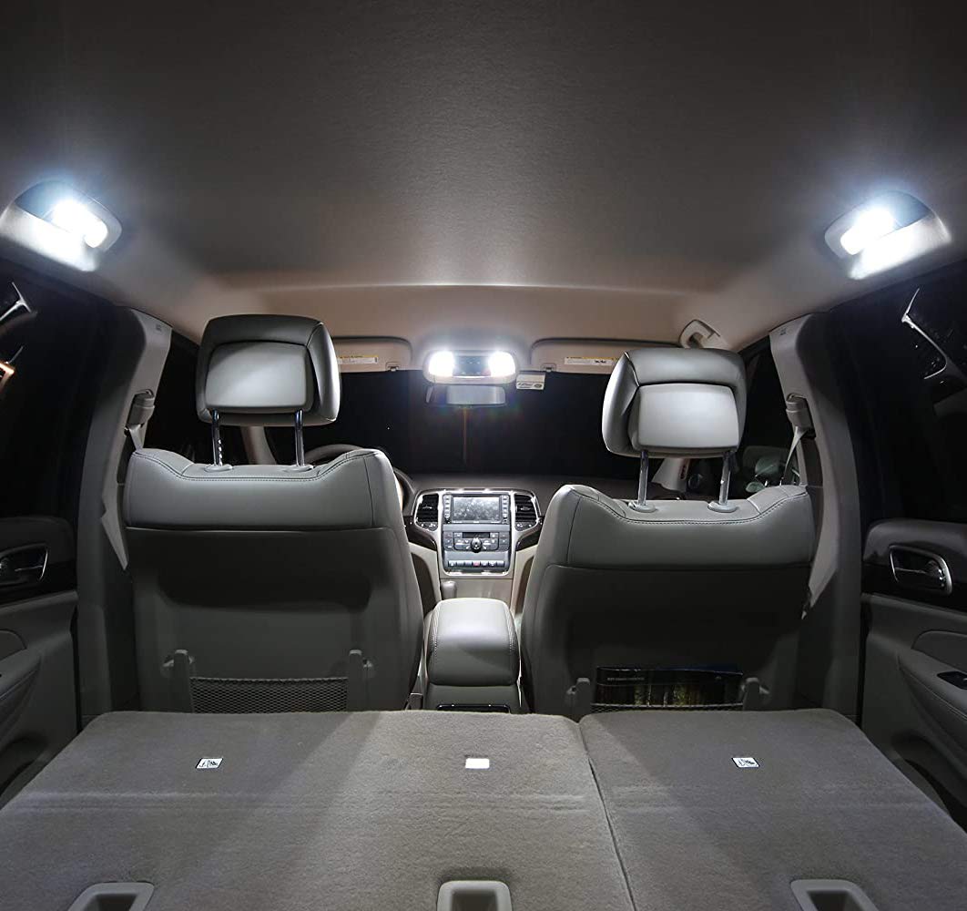 Awalited 15Pcs Interior Led Lights Kit Super Bright Map Dome Bulbs For 2011-2018 2019 2020 Jeep Grand Cherokee All Models