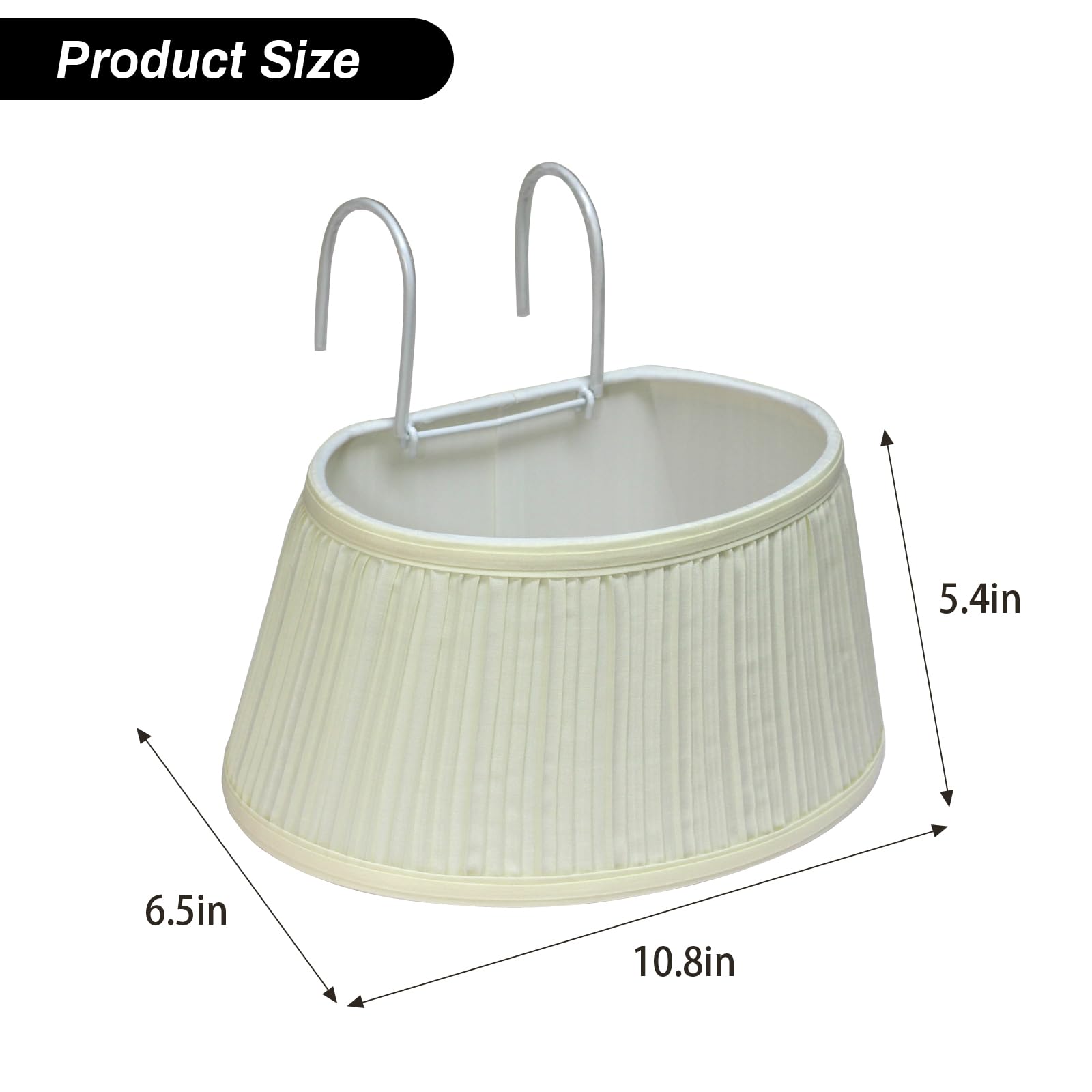 Nitowolf Bed Reading Light, Headboard Light Reading Lights For Books In Bed With Adjustable Hook, Eye Caring Soft Fabric Shade Bedtime Reading Lamp Plug In