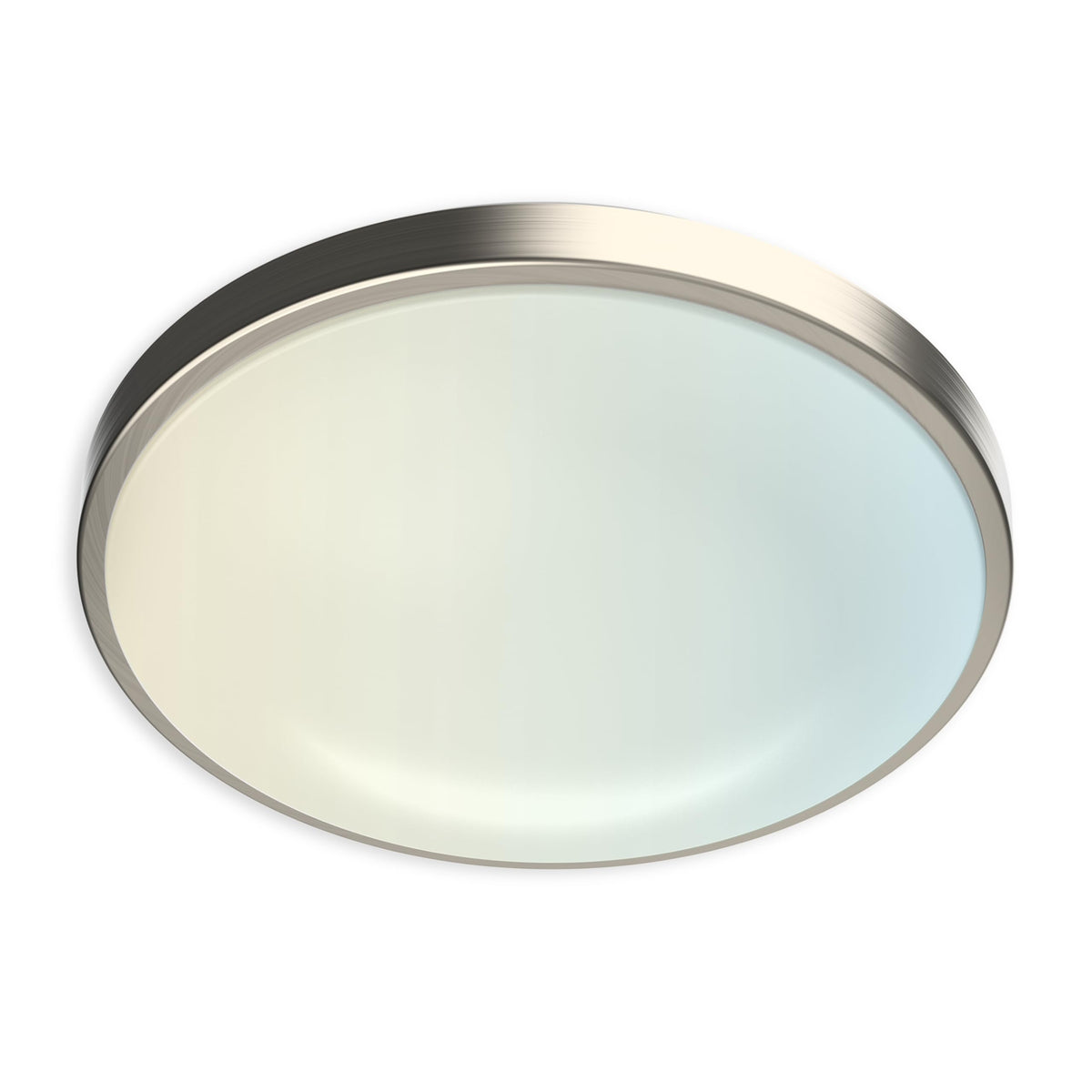 Dymond 13'' Led Flush Mount Ceiling Light Brushed Nickel Dimmable Adjustable Color Temperature Cozy Warm To Cool White Daylight 