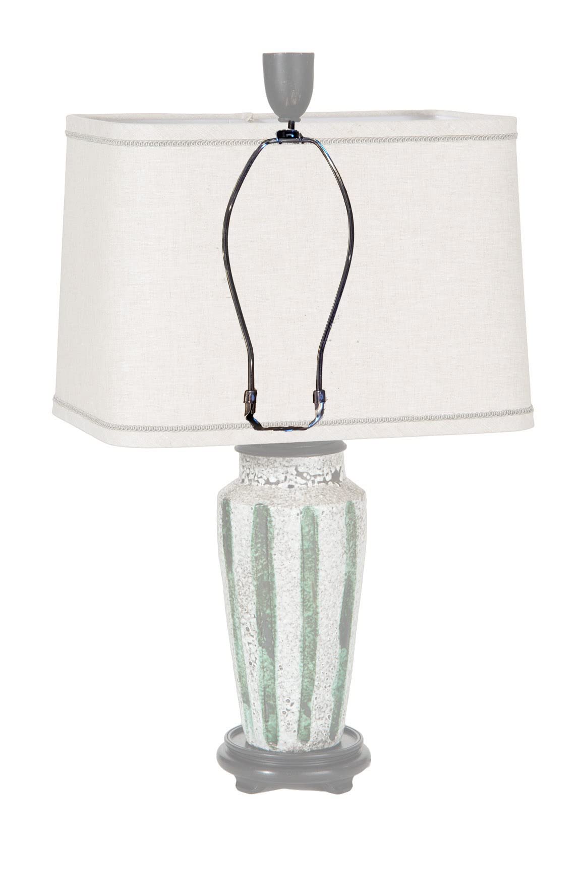 B&P Lamp 12 Inch Heavy Duty Lamp Shade Harp Holder, Antique Bronze Finish