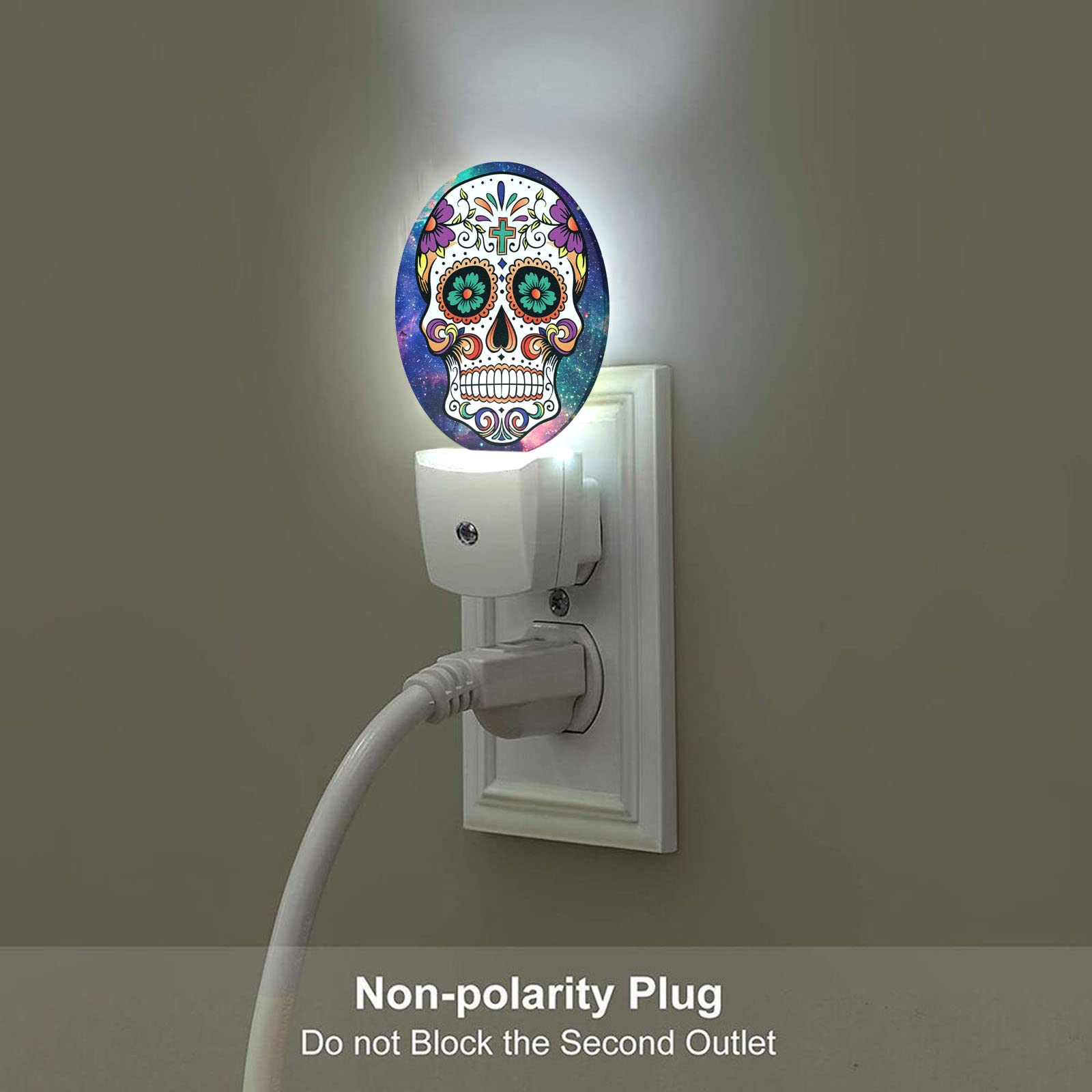 Axayaz Night Light - Skull Design, Auto Sensor, ABS Plastic, Standard Size, Model NIGHTLIGHT-A01
