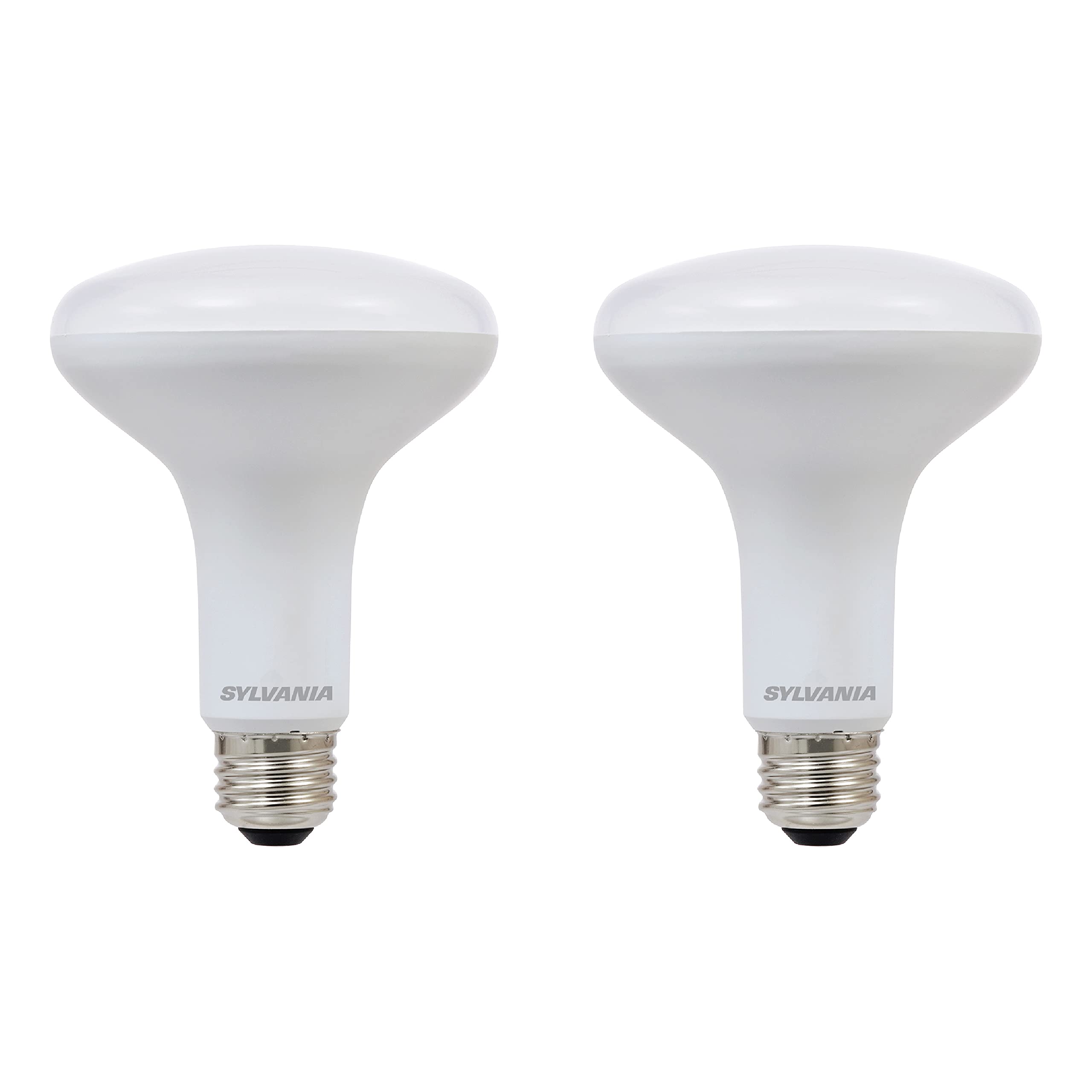 LEDVANCE SYLVANIA BR30 LED Flood Light Bulb, 9W, Dimmable, 650 Lumens, 3500K Bright White, 2 Pack, Model 780