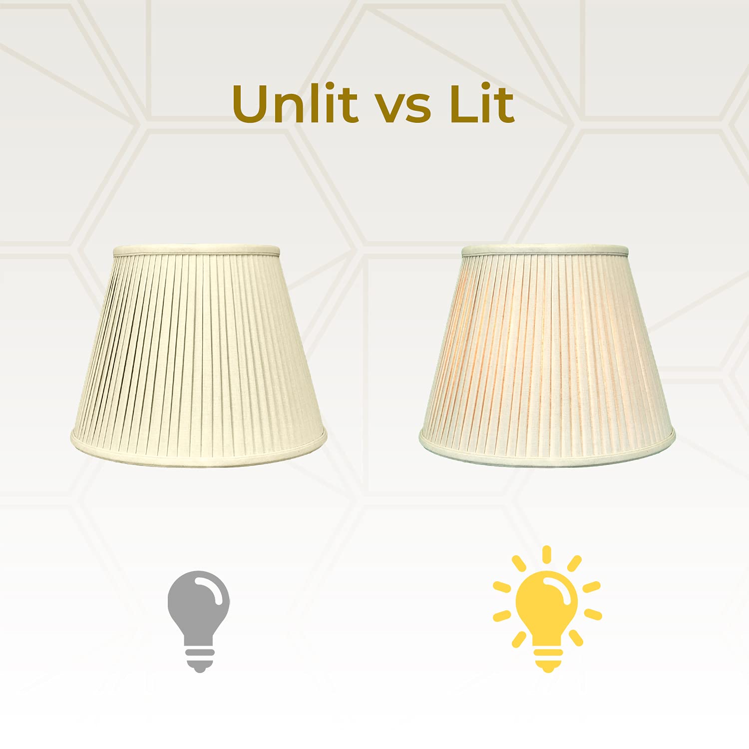 Royal Designs, Inc Bs-729-16Lntp Empire Side Pleat Basic Lamp Shade, 10 X 16 X 12.5, Linen Taupe