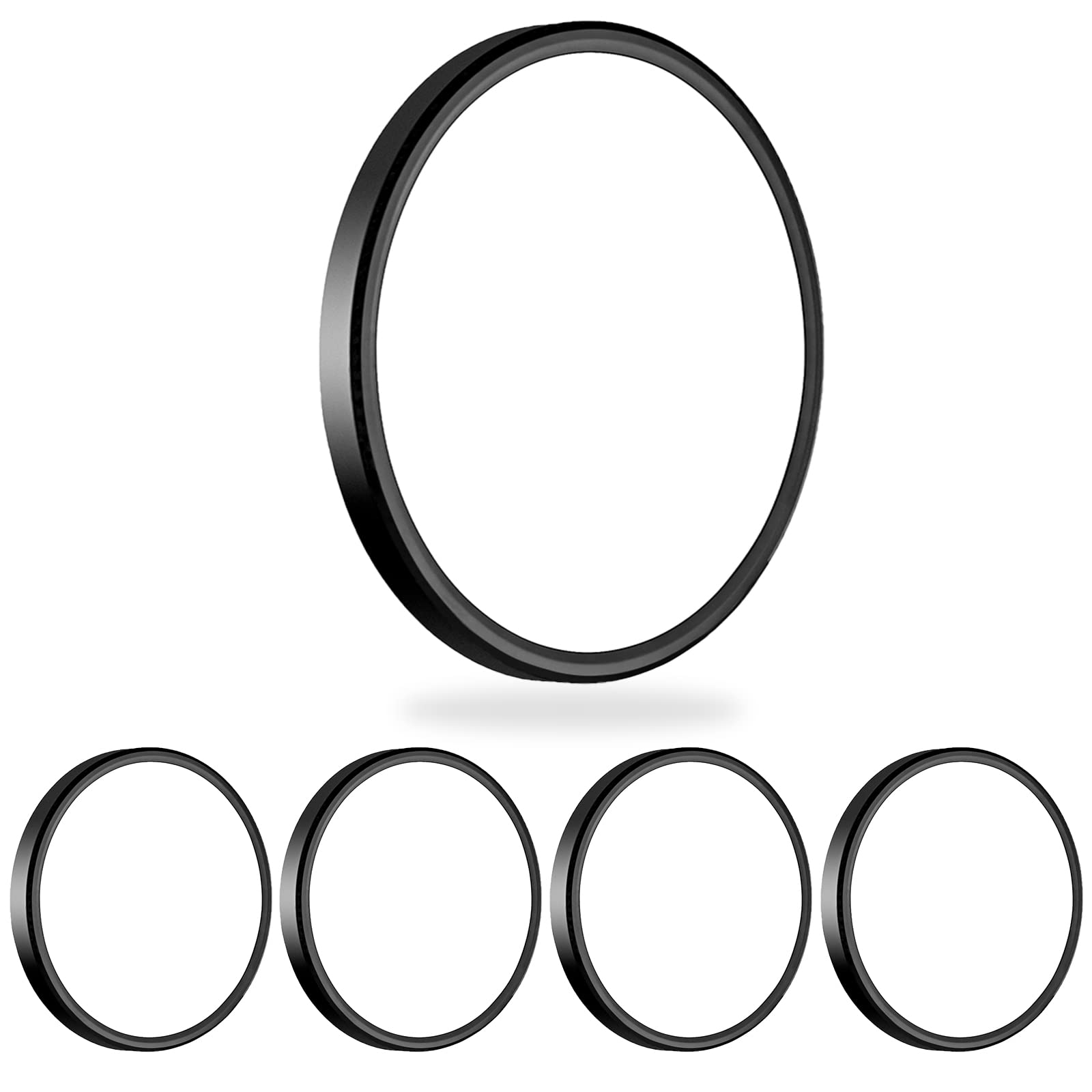 MODERN 4 Pack Super Thin 9inch 2800lm Flush Mount LED Ceiling Light Black, 5000K Daylight, Undimmable Ceiling Light Surface Moun