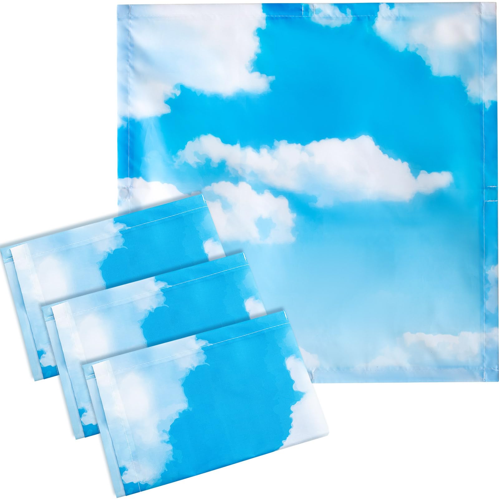 VIHOSE Fluorescent Light Covers, 2x2 Feet, Magnetic Filters, Reduces Glare, Polyvinyl Chloride, Sky Cloud, Model ANB-VIHOSE-074