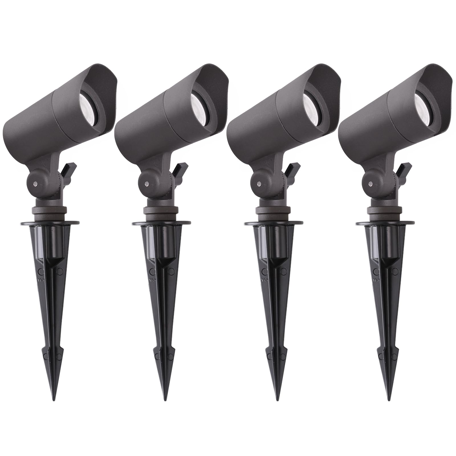 E ENERGETIC LIGHTING LED Landscape Lights with Connectors, 12V Low Voltage, Warm White 3000k, 4W, 175LM, Outdoor Waterproof Gard