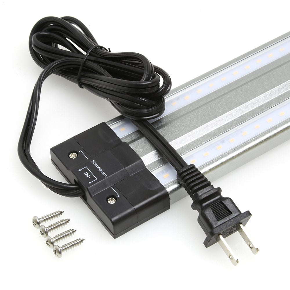 Lightkiwi H9327 LED Under Cabinet Lighting, 20 Inch, Cool White, Metal
