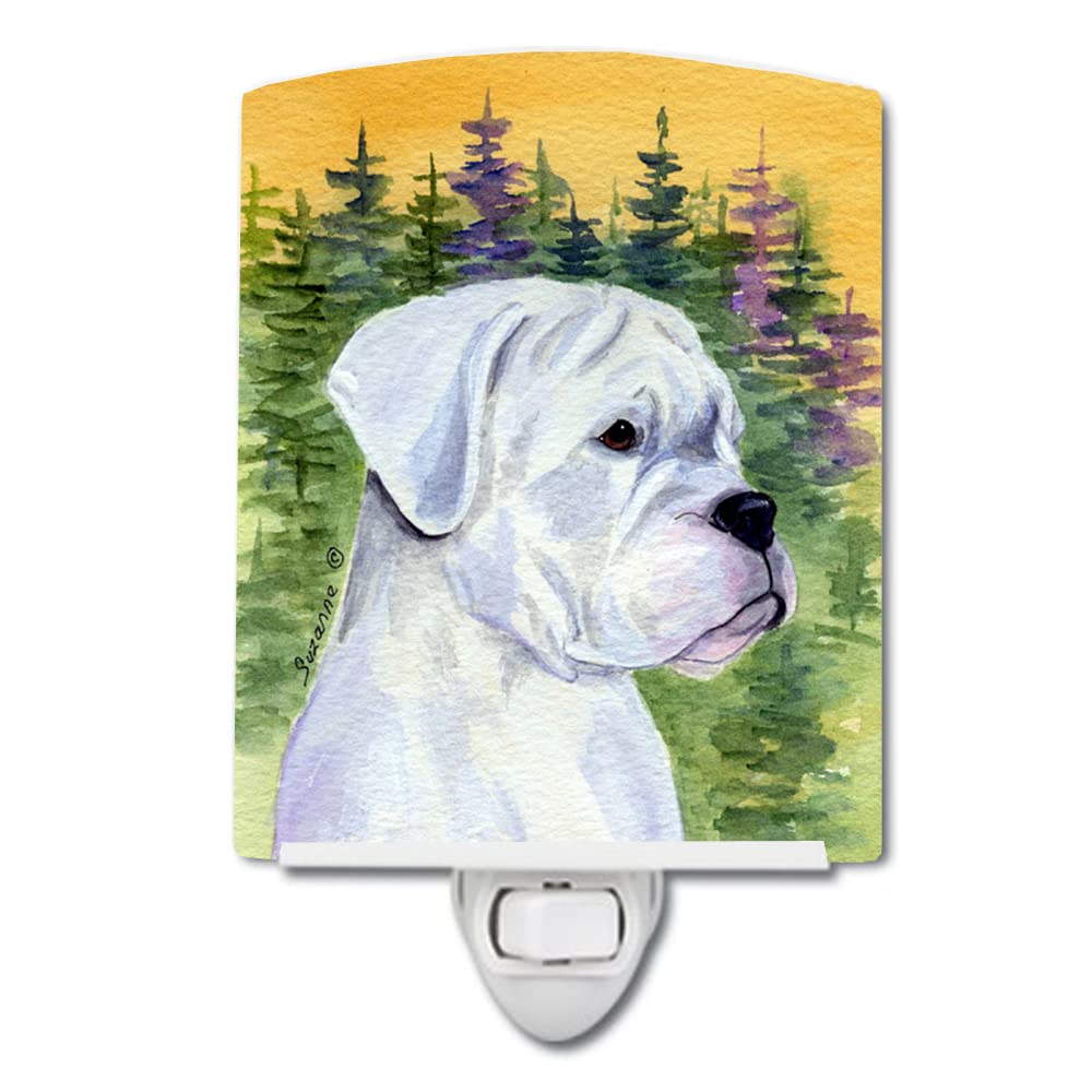 Carolines Treasures Ceramic Night Light, Boxer Design, UL-Certified, 6x4x3in, Multicolor, Model SS8198CNL