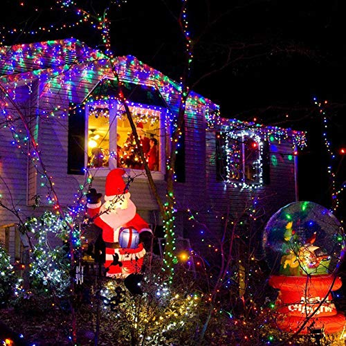 Toodour Christmas Icicle Lights, 360 LED, 29.5ft, 8 Modes, Multicolor, Model JT-EL/FC300V0200