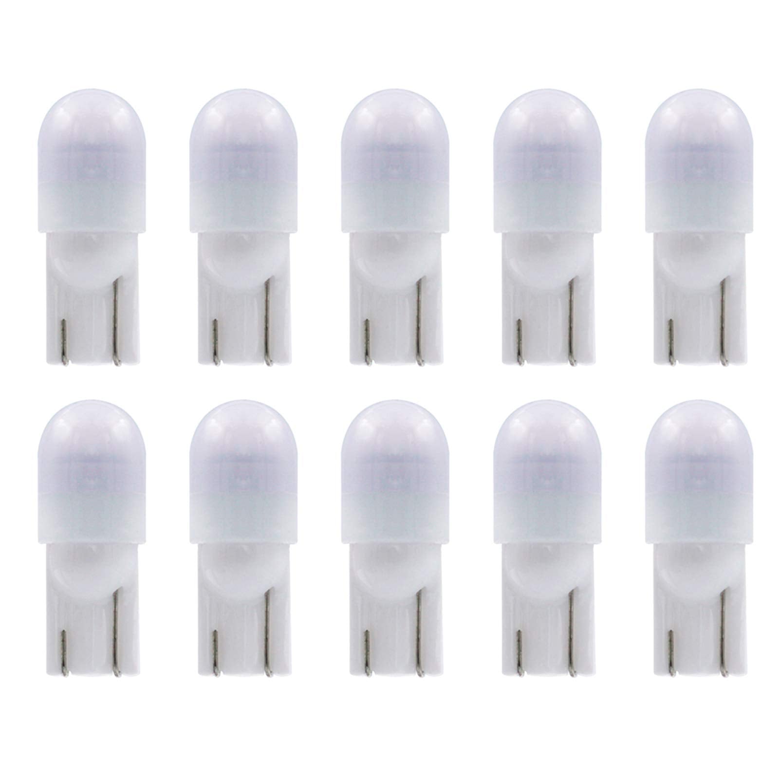 Noobibaba T10 Wedge Base LED Bulb 12V DC 1W, T5 T10 Low Voltage Landscape Light Bulbs, 4 Watts Incandescent Bulb Equivalent, Coo