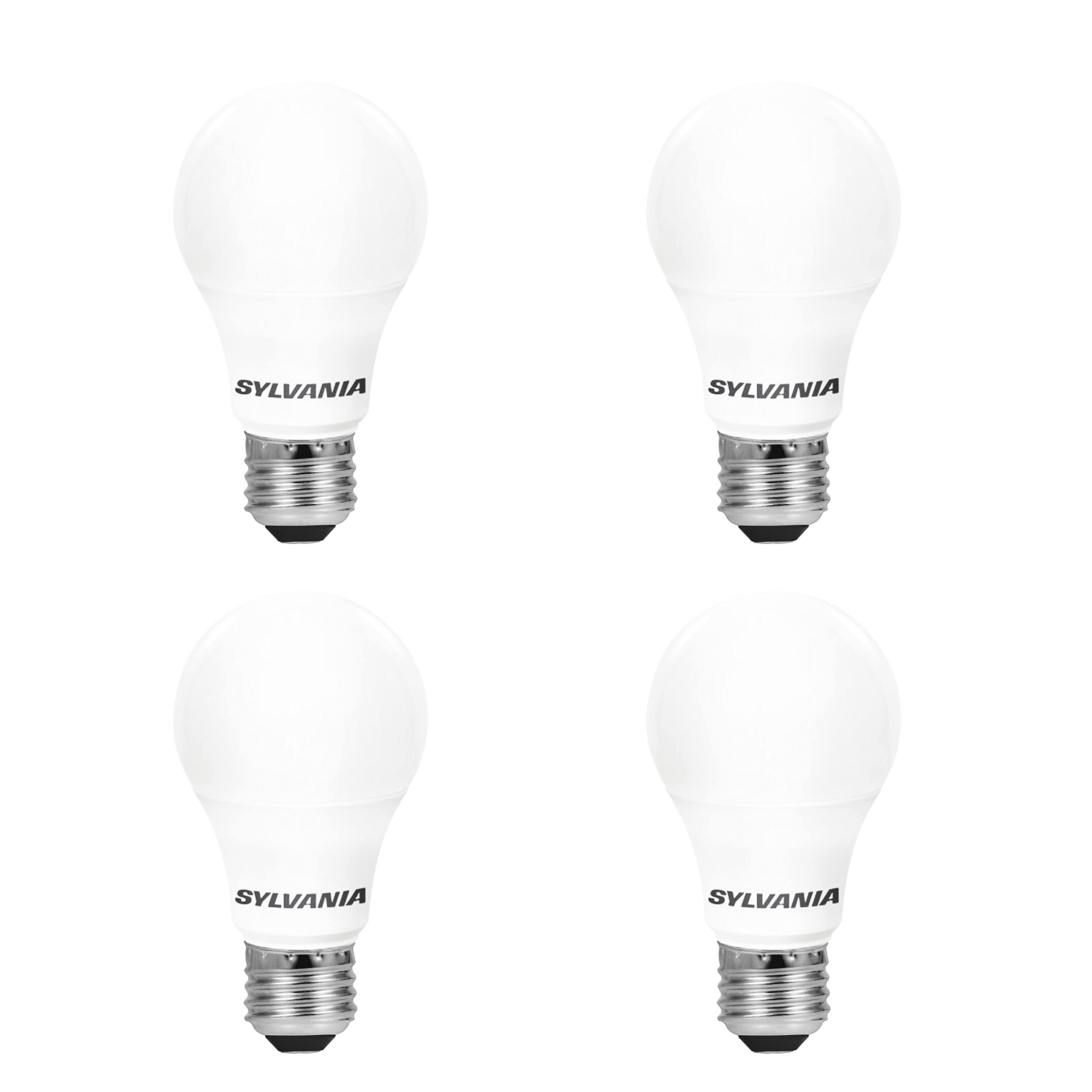 Sylvania Led A19 Light Bulb, 60W Equivalent, Efficient 8.5W, Frosted, 5000K, Daylight - (79284), 4 Count (Pack Of 1)
