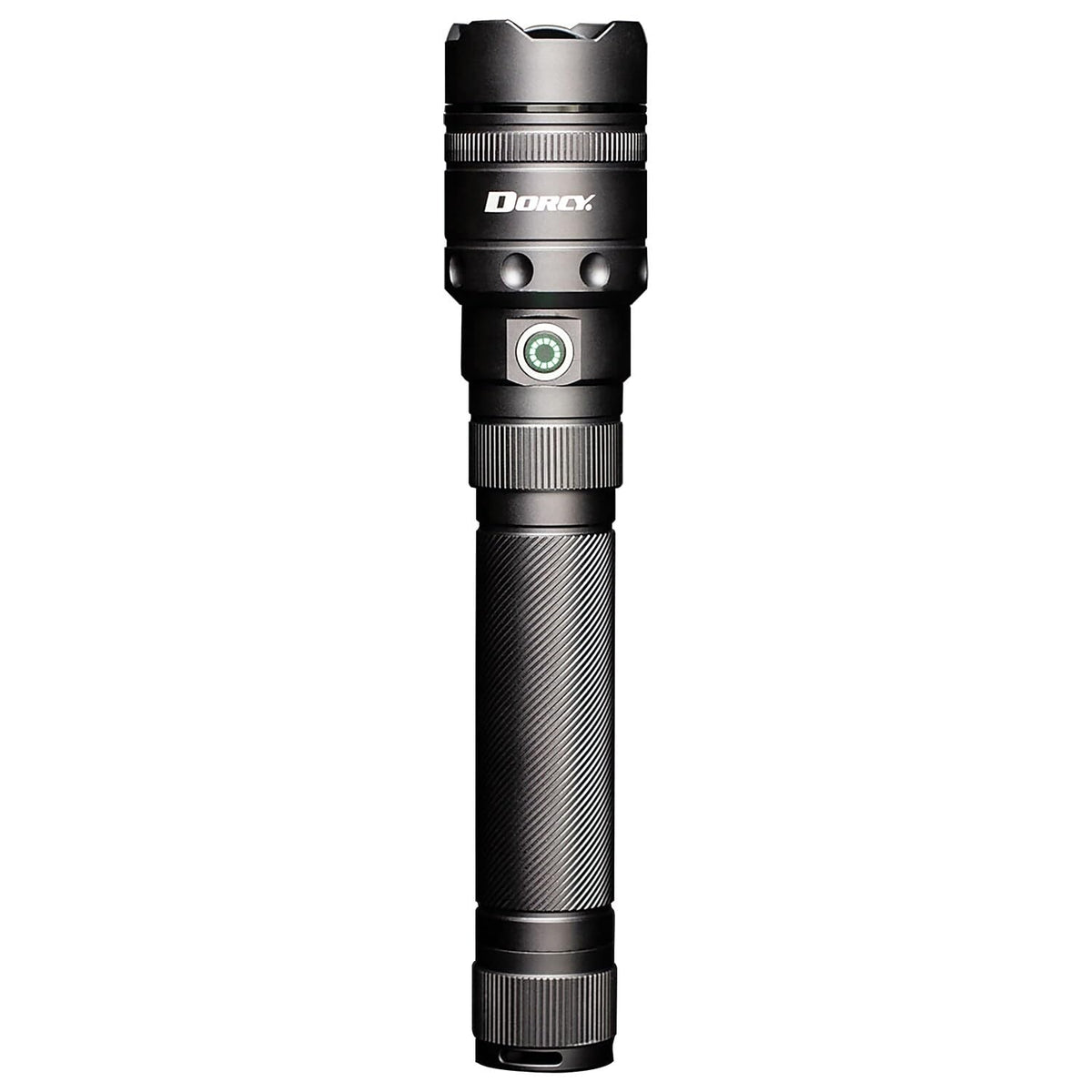 Dorcy 41-2611 4,000-Lumen Pro Water-Resistant Aluminum Led Rechargeable Flashlight With Built-In Power Bank,Gray