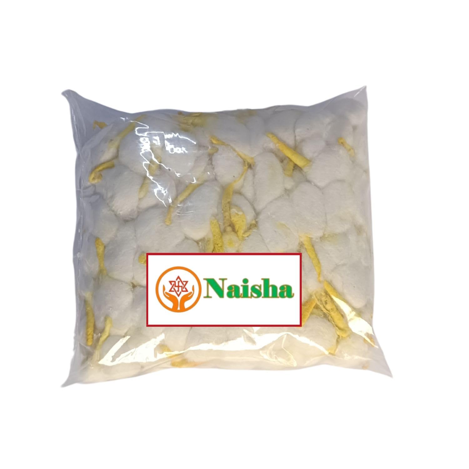 NAISHA Hand Rolled Organic Cotton Puja Wicks Combo Pack of 500 (2 Colors) for Oil Lamps, Diwali, and Festivals
