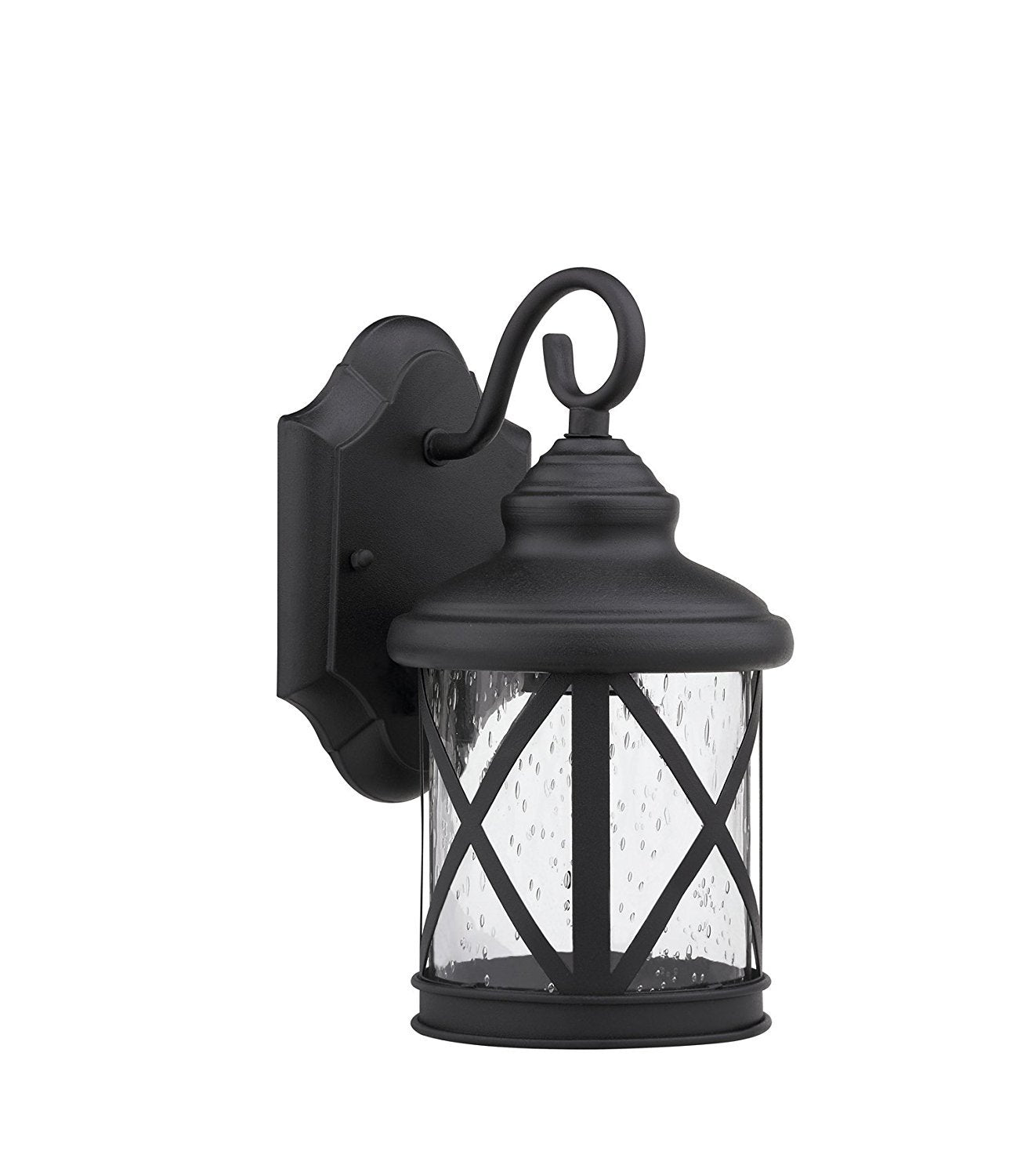 Chloe Lighting Chloe Lighting Milania Adora Transitional Wall-Mount 1-Light Outdoor Black Sconce
