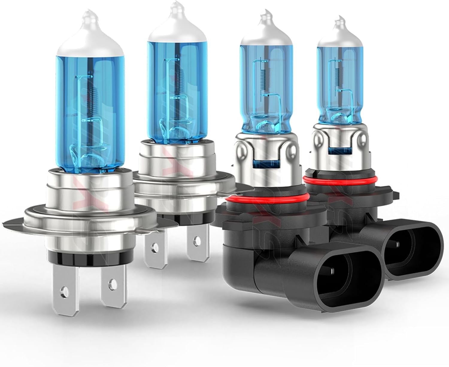 SYJIIP Halogen Headlight Bulbs 9005 H7 High Beam & Low Beam 6000K White 300% Brightness Compatible Subaru Legacy/Outback 4-Pack