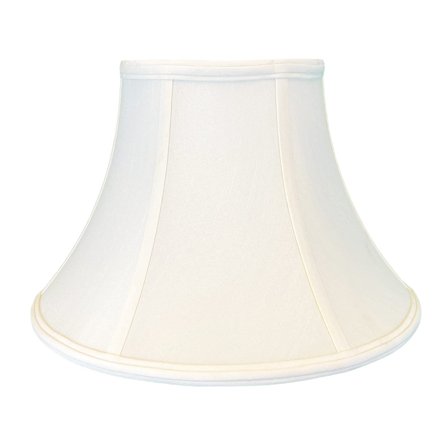 Royal Designs Shallow Bell Basic Lamp Shade, White, 9 X 18 X 12