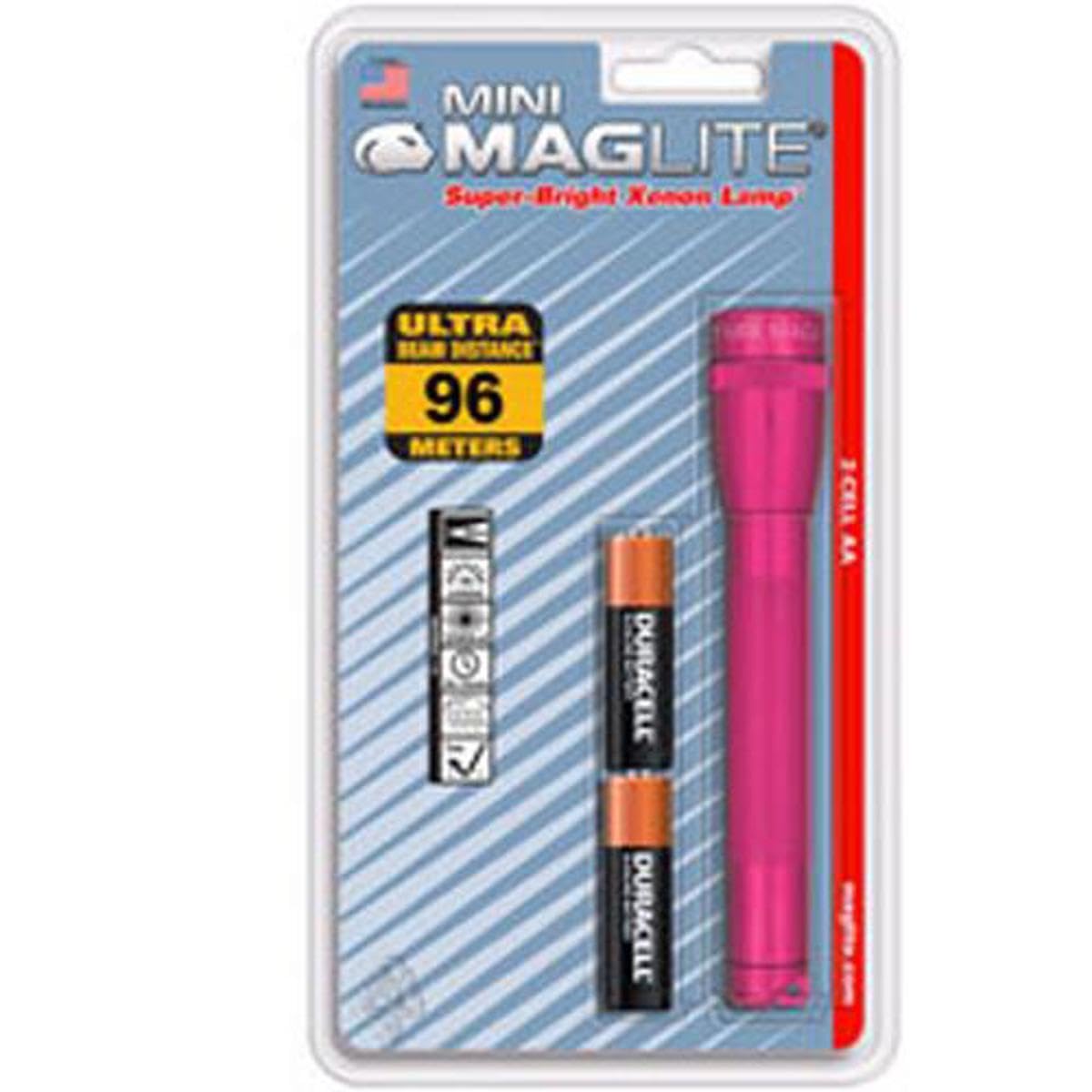 MagLite Mini 2-Cell AA Incandescent Flashlight, 14 Lumens, Pink
