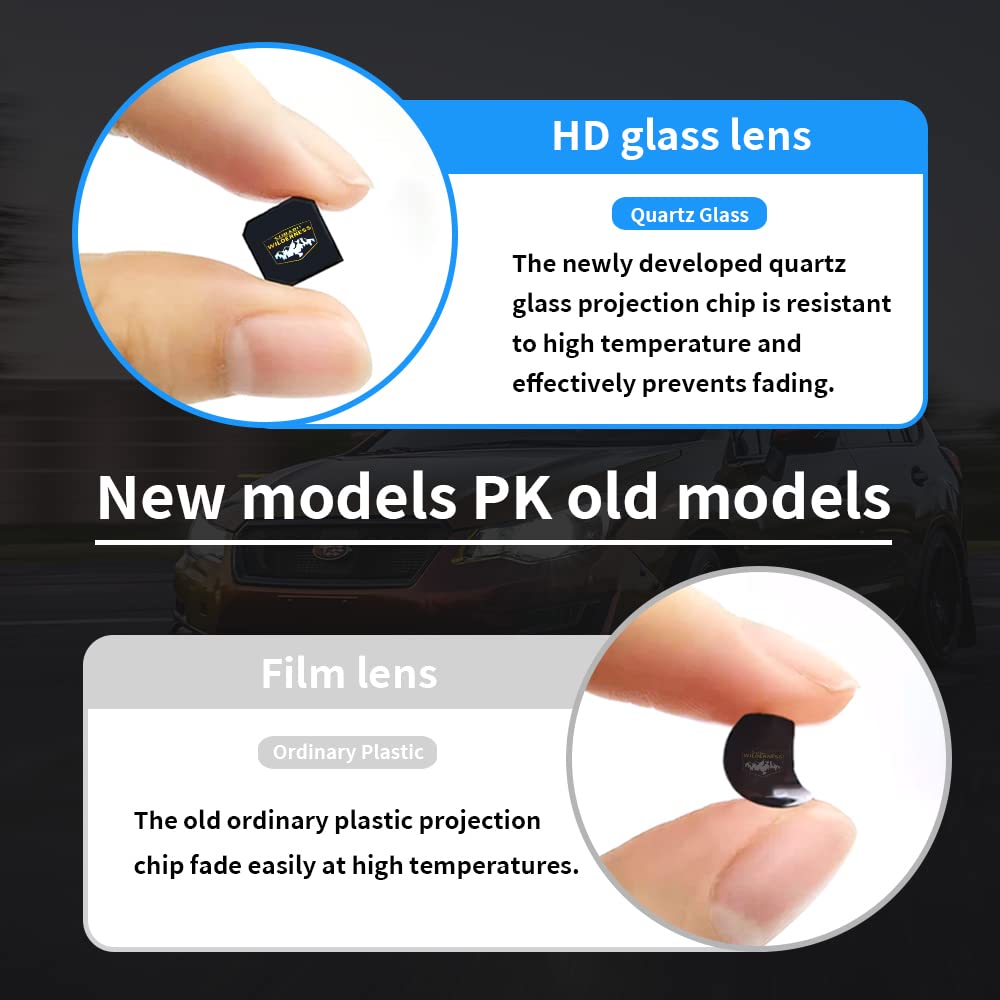 Uunonaha 2 pcs Wilderness-Yellow LED Car Door Logo Lights - Projector Laser Welcome Light for Forester & Outback Accessories