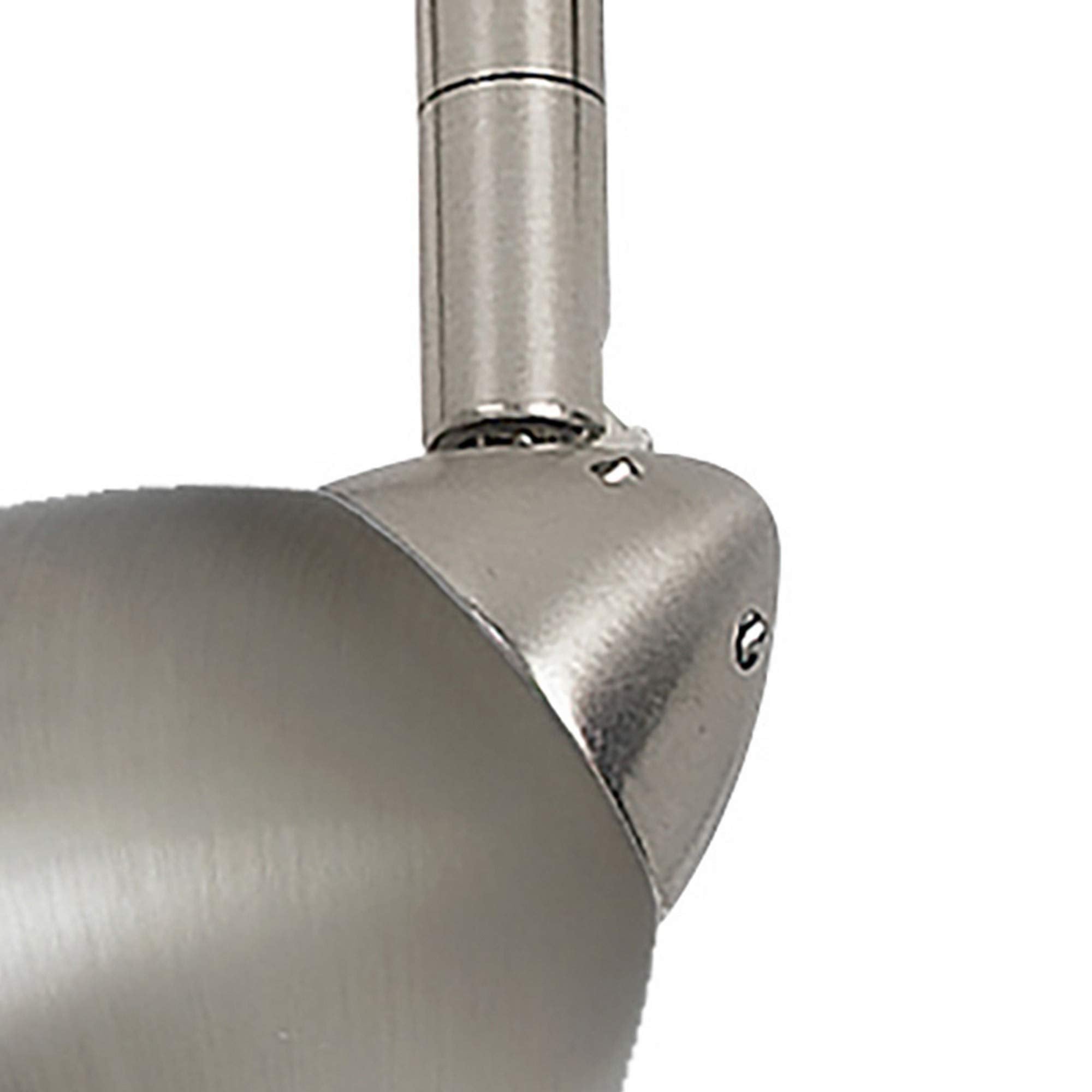 Benzara Round Metal Shade Track Light Head, Silver - Model BM220749, Metal Construction