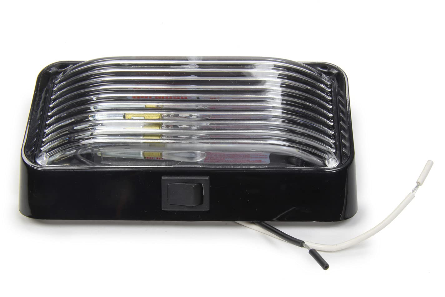 Bargman 3078524 Clear Black Base Porch Lite