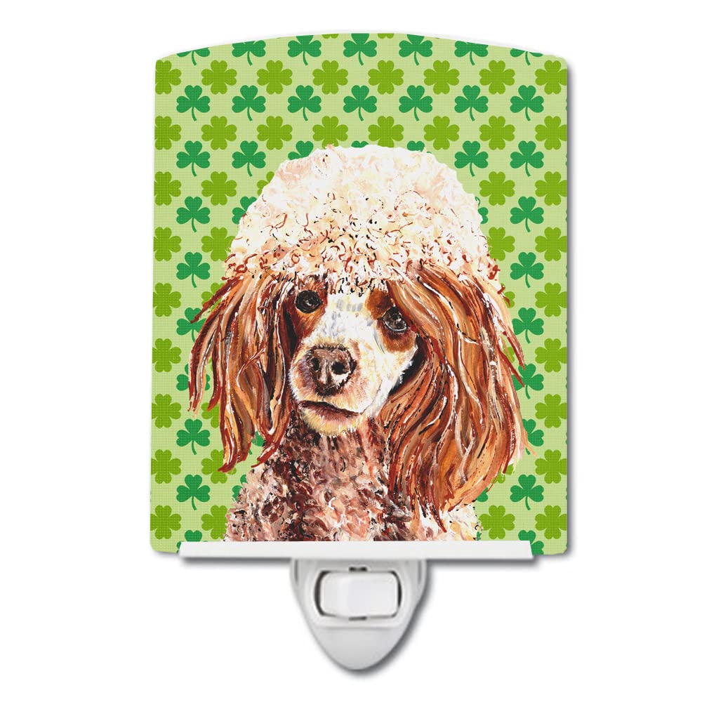 Carolines Treasures Ceramic Night Light, Red Miniature Poodle, 6x4x3in, UL-Certified, Multicolor, Model SC9723CNL