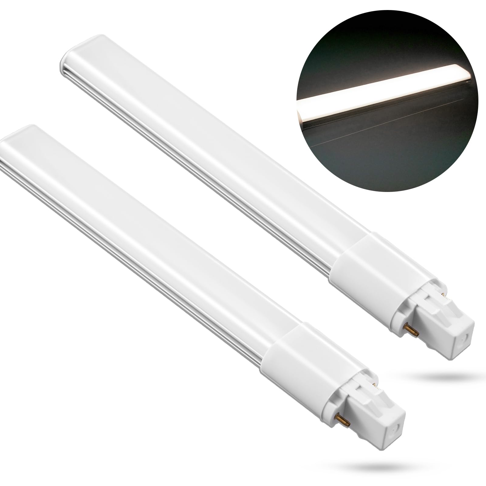 Hengbo Gx23 Led Bulb, 6W Daylight White 6000K, 180° Beam Angle, 2