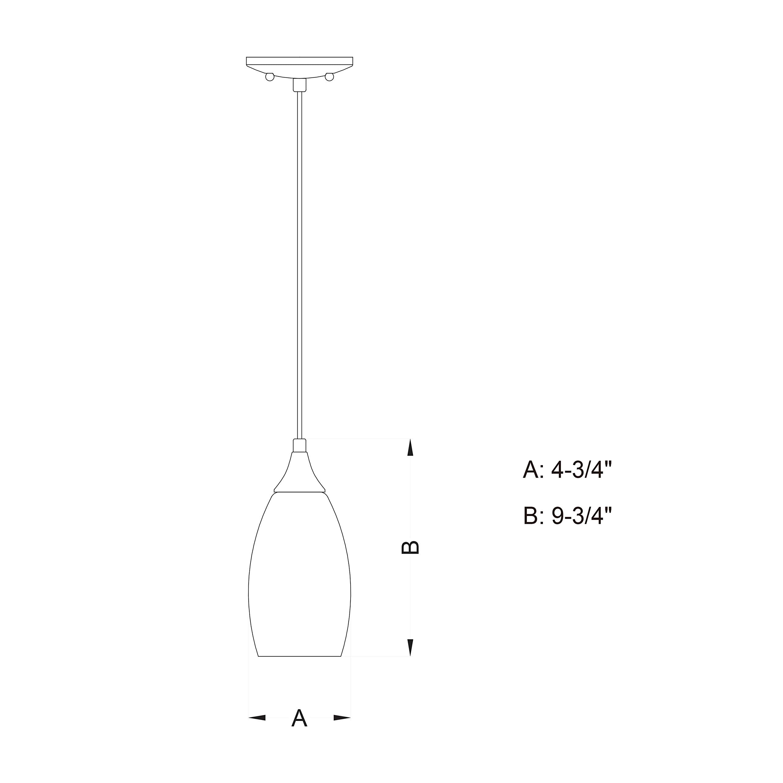 VAXCEL Milano Mini Pendant Ceiling Light, Satin Nickel, Toffee Swirl Glass, Model P0174