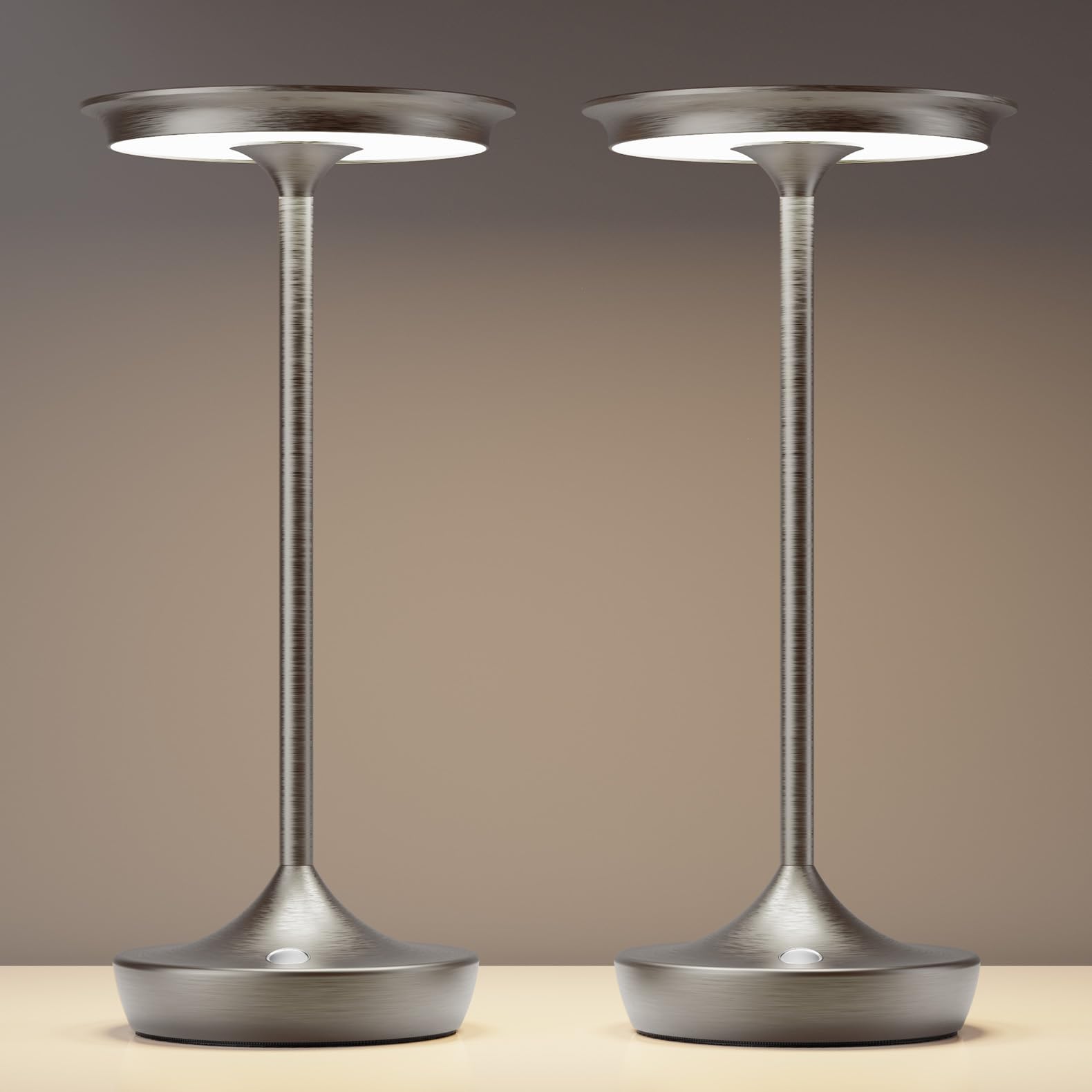 Tpczqj Cordless Table Lamp Rechargeable-Led Battery Operated Lamps, Portable 3 Color Touch Dimming Waterproof Light For Patio/Re