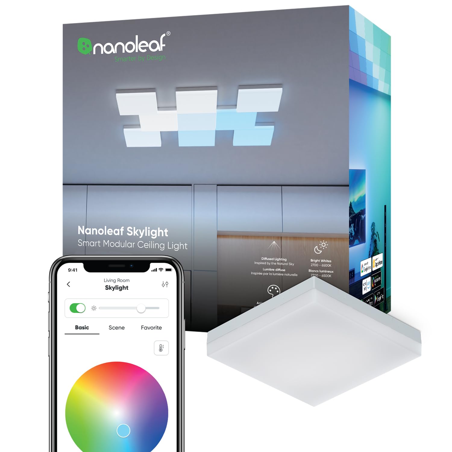 Nanoleaf Smart LED Ceiling Lights (Skylight Expansion (1PK))