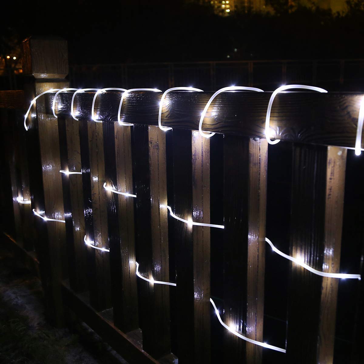 Lighting EVER 33ft Plug-in Rope Lights, 100 LED Cool White, Small Tube, Daylight White, Model EA430033-DW-US