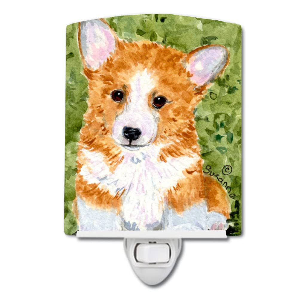 Carolines Treasures Corgi Ceramic Night Light, UL-Certified, 6x4x3 inches, Model SS8710CNL, Multicolor