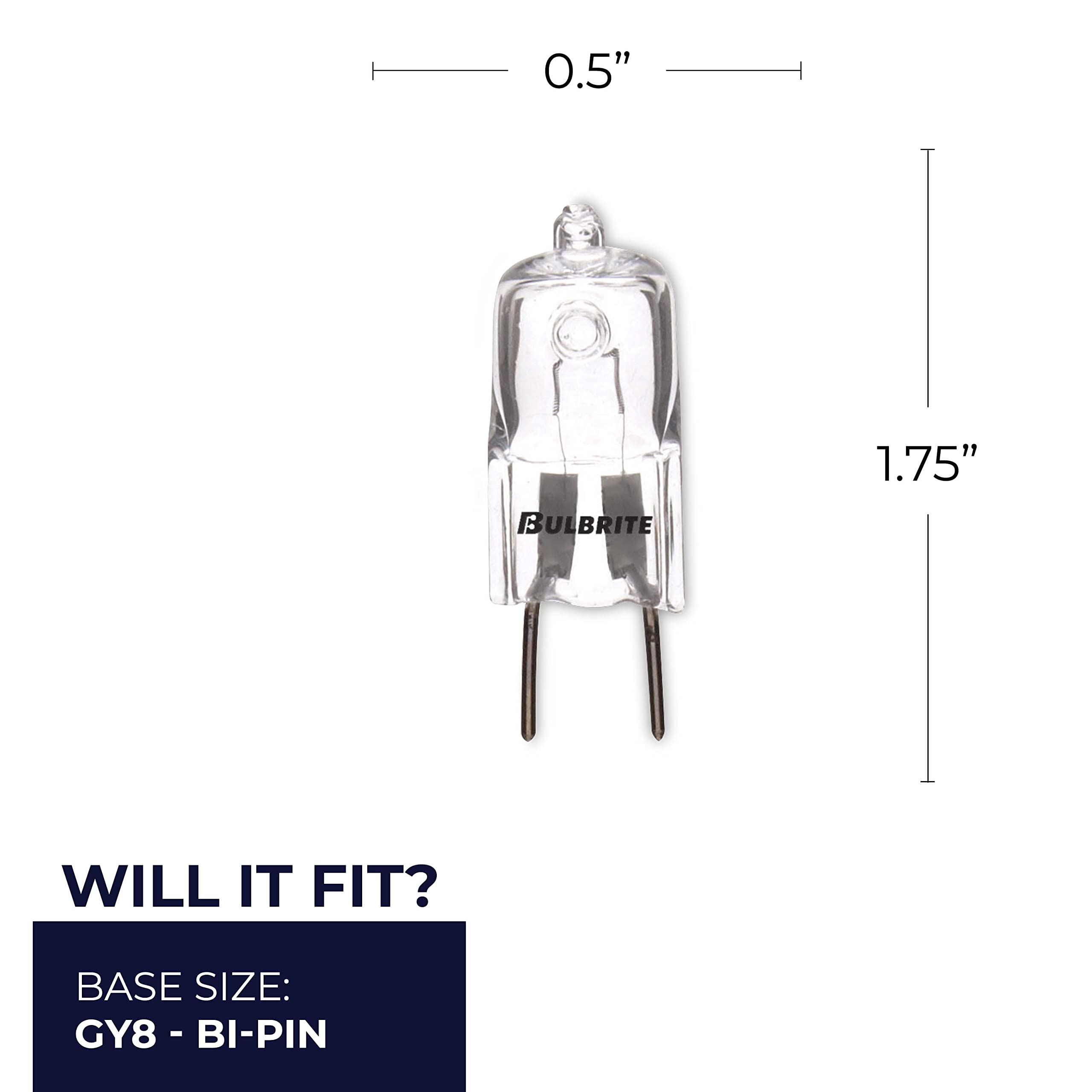 Bulbrite Q35Gy8/120 120-Volt Halogen Jc Type Line Voltage Gy8 Bulb, 35-Watt