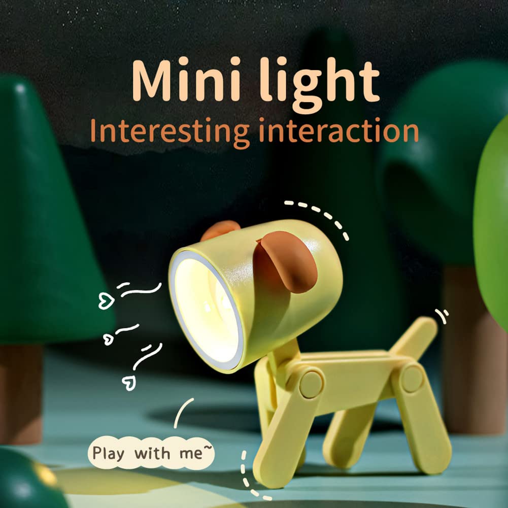 Spassleben Cute Night Light For Kids, Adorable Mini Led Table Desk Lamp, Decorative Lamp Nightstand, Animal Pet Nightlights, Chr
