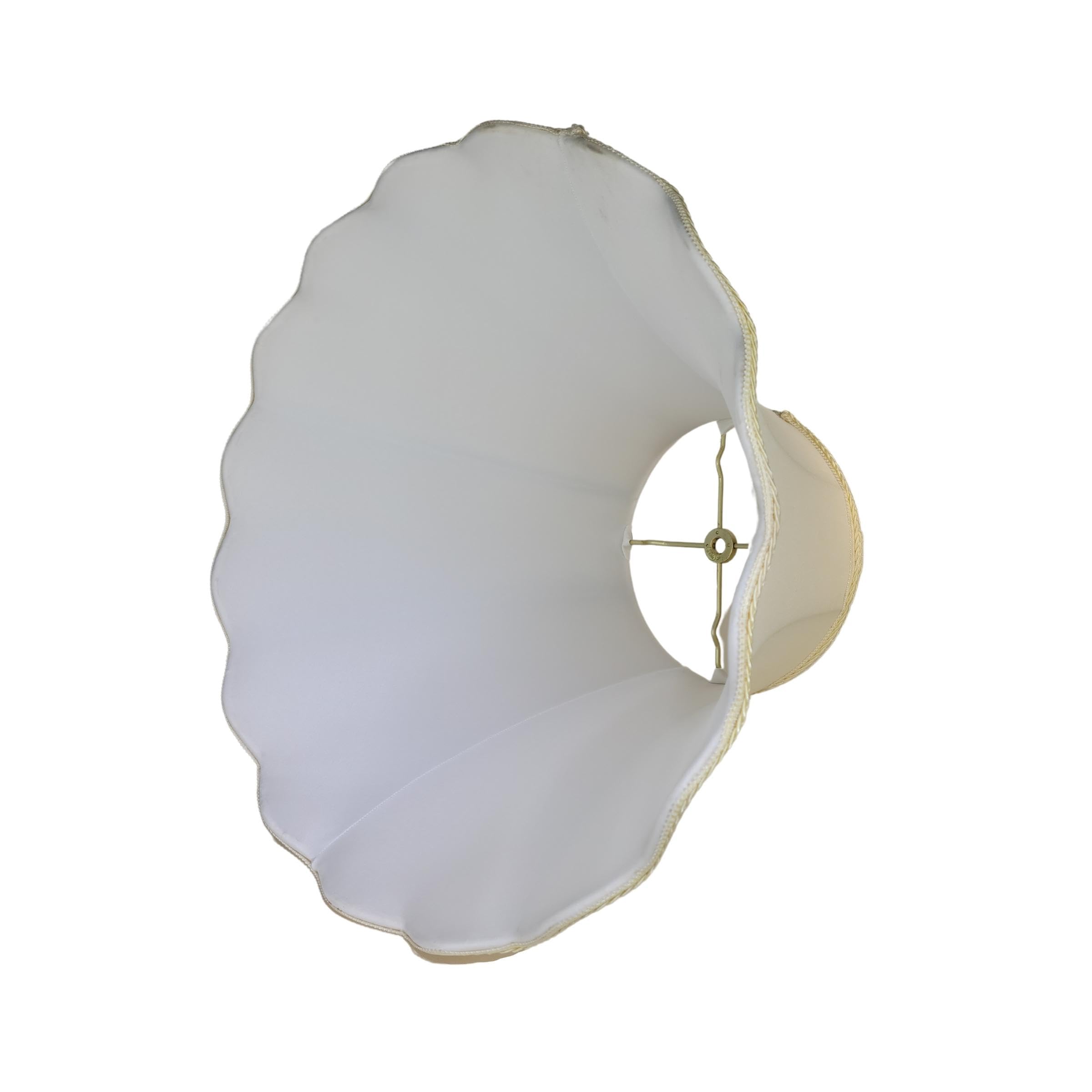 Royal Designs Scalloped Bell Designer Lamp Shade, Eggshell, 5 X 10 X 8.25