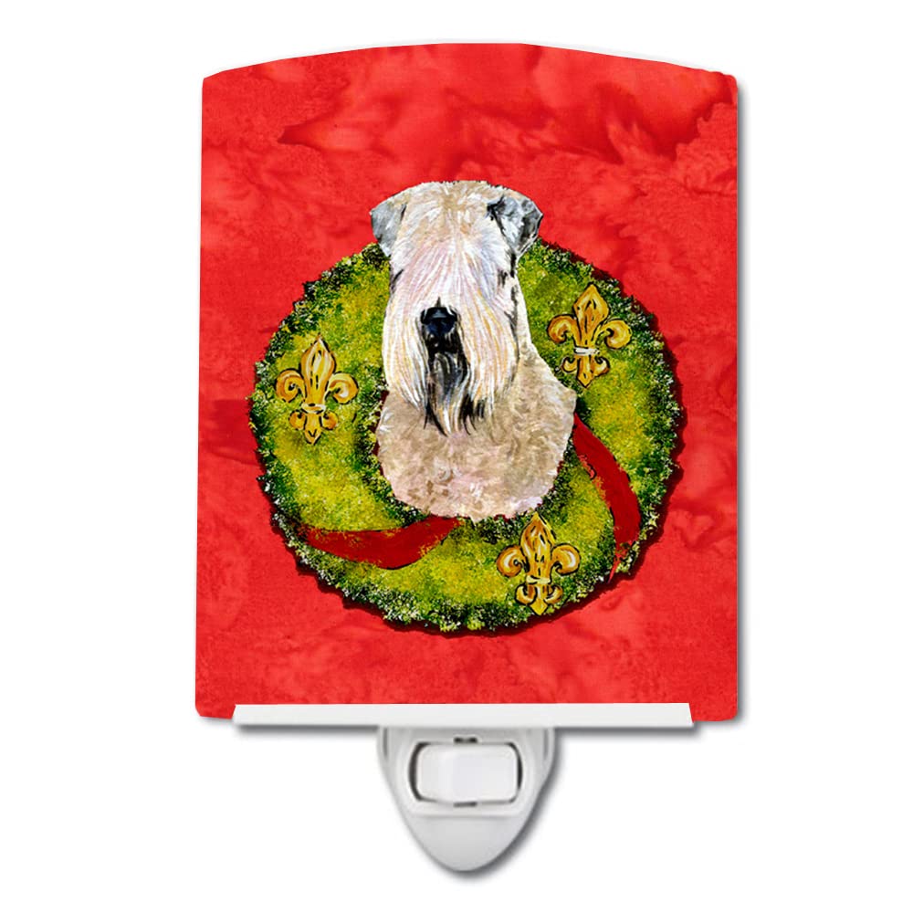 Carolines Treasures Ceramic Night Light Wheaten Terrier Soft Coated 6x4x3, UL-Certified for Bedroom, Bathroom, Nursery, Kitchen