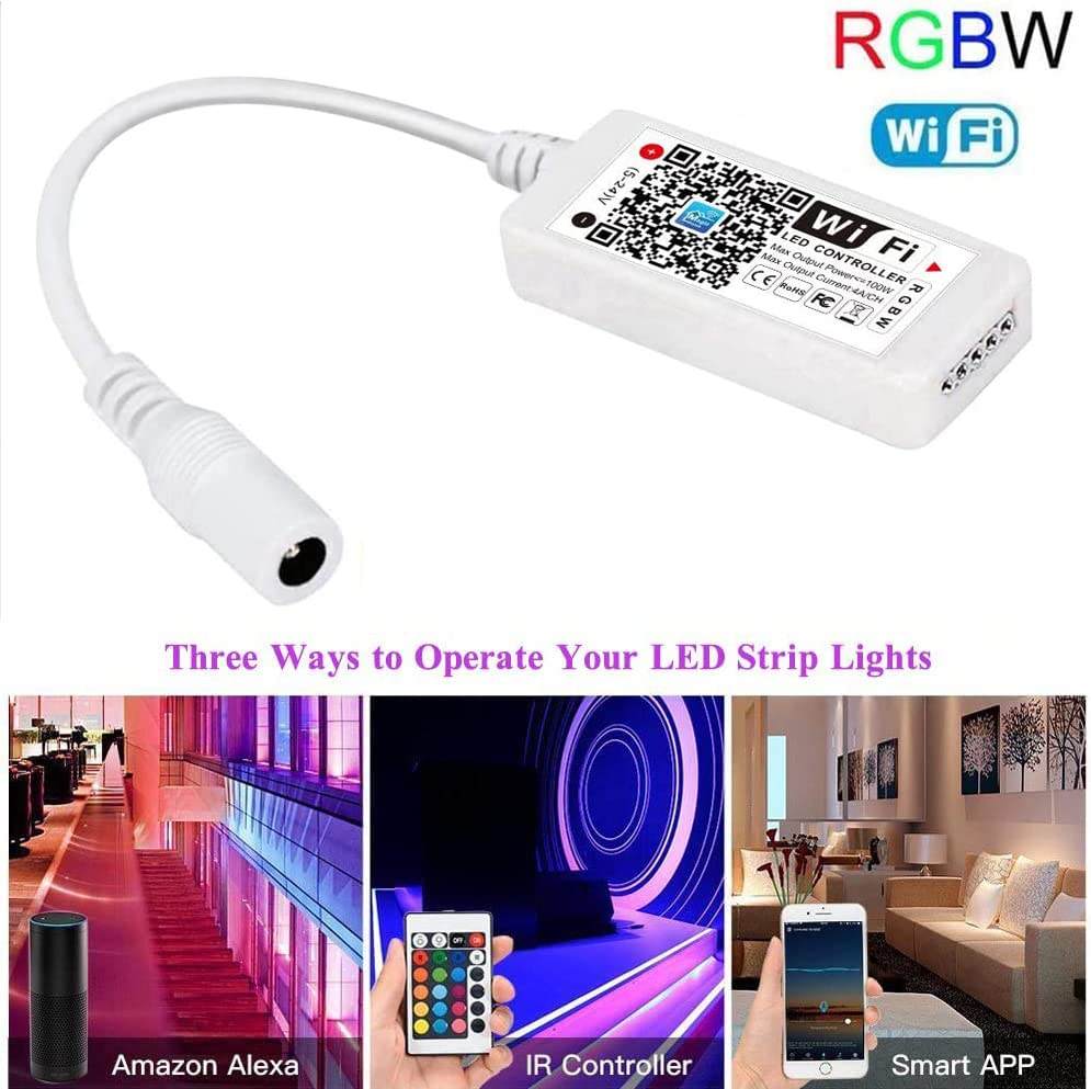 Sumaote Rgbw Led Smart Controller For Android/Ios, Works With Alexa & Google Home